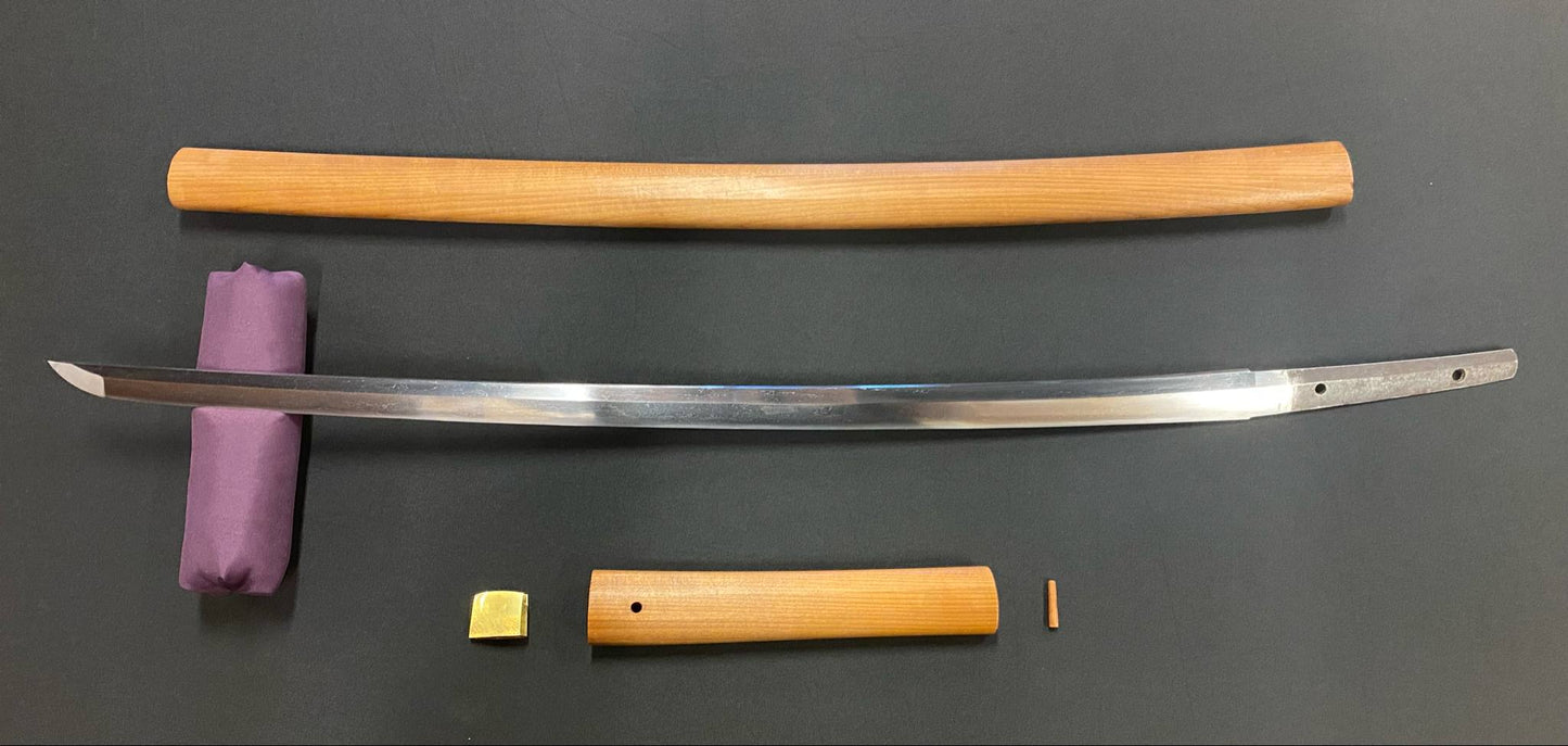 Antique Nihonto - Late Kamakura (700 years old) Katana in Shirasaya - NBTHK attributed to Ko-kongobyoe