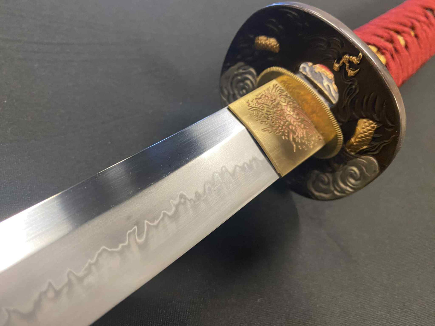 Phoenix Armory Katana - Crimson Dragon - T10 Clay Tempered Okissaki