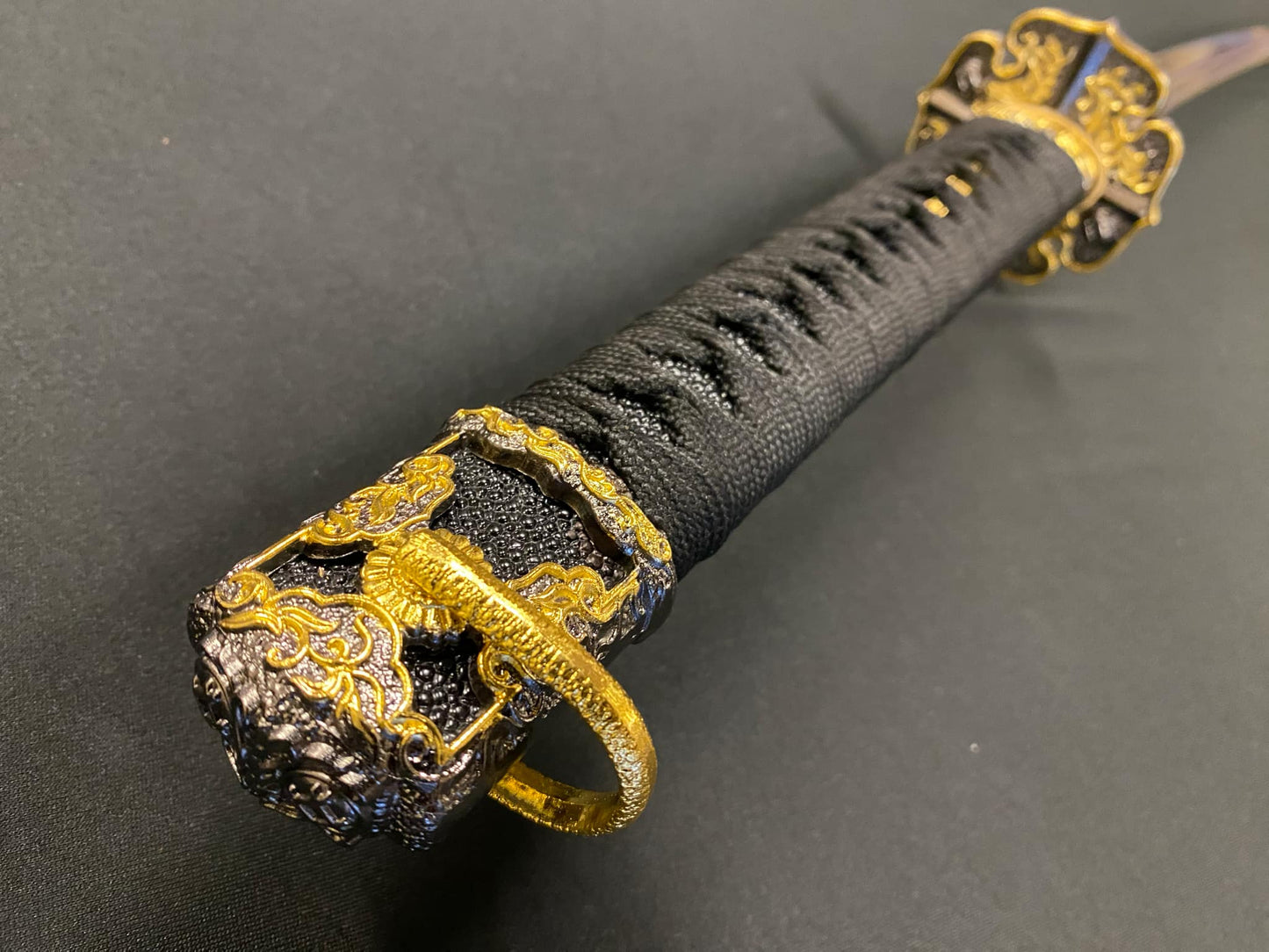 Phoenix Armory Black Nobunaga Court Tachi - T10 Clay Tempered