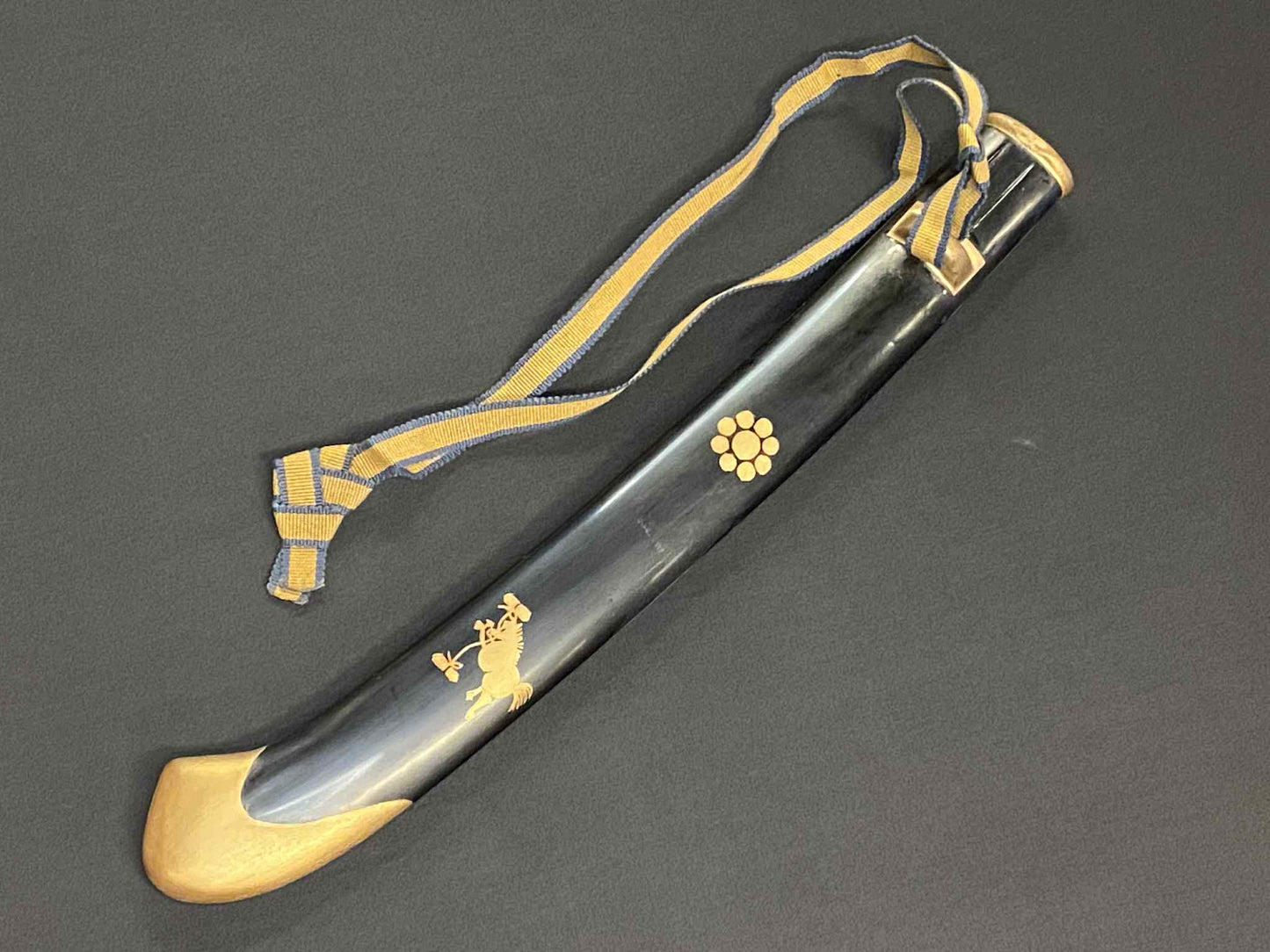 Antique Nihonto - Naginata Naoshi Wakizash in Koshirae (Early Edo) - signed Shimosaka Saku (unverified)