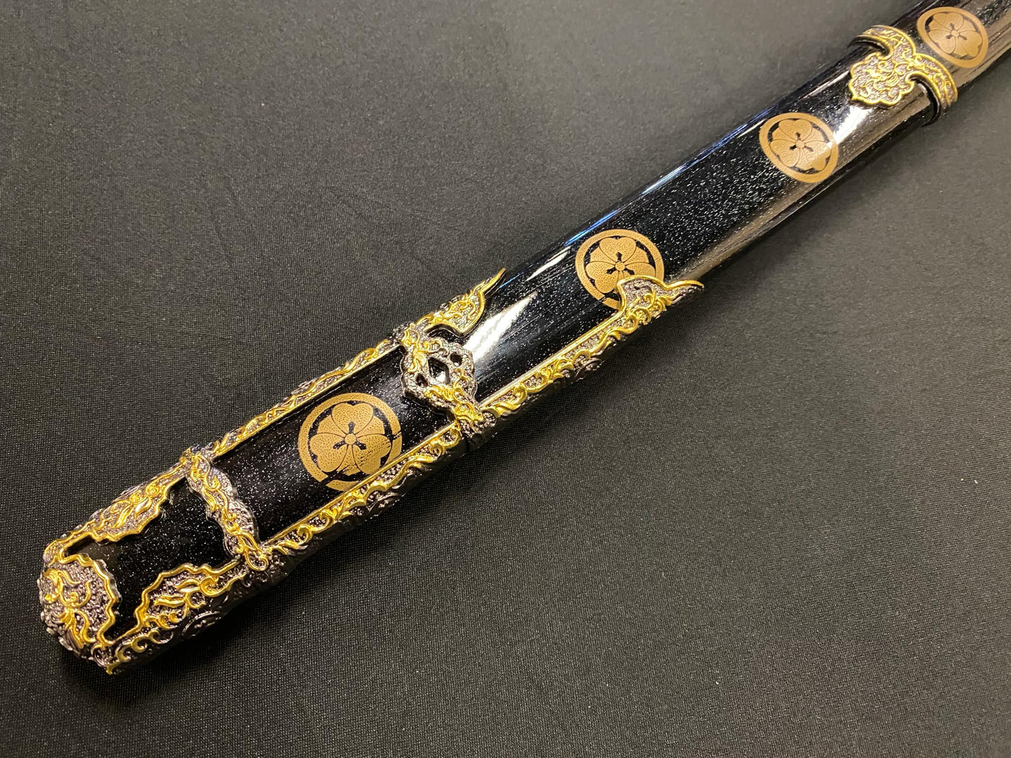 Phoenix Armory Black Nobunaga Court Tachi - T10 Clay Tempered
