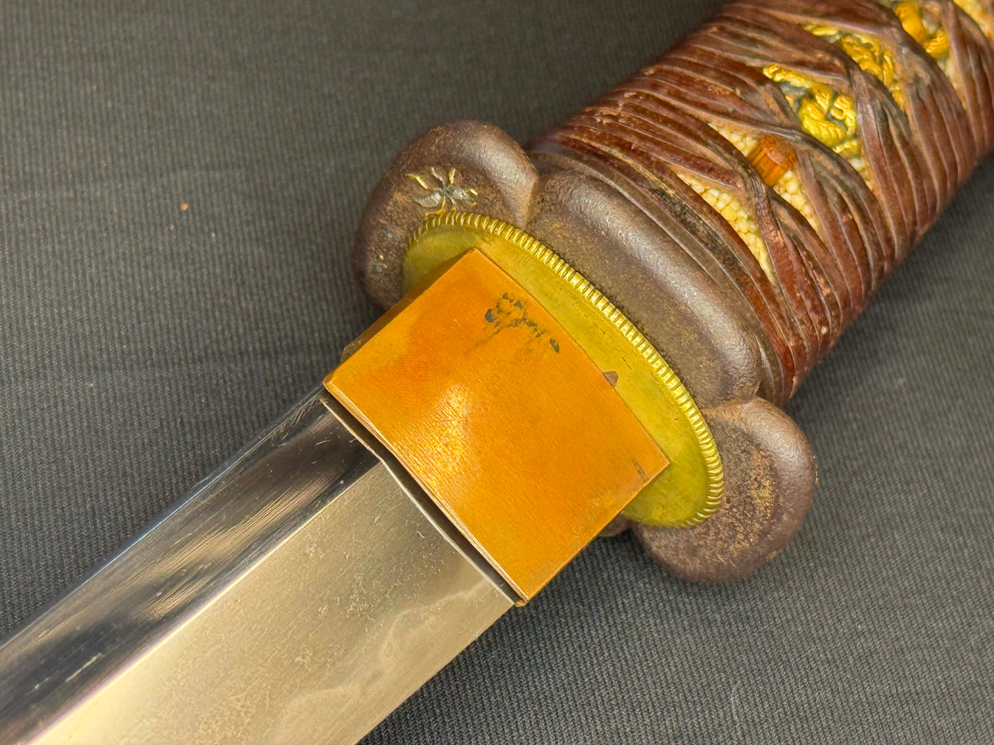 Antique Nihonto - okissaki Nagamaki naoshi in Wakizashi in Koshirae