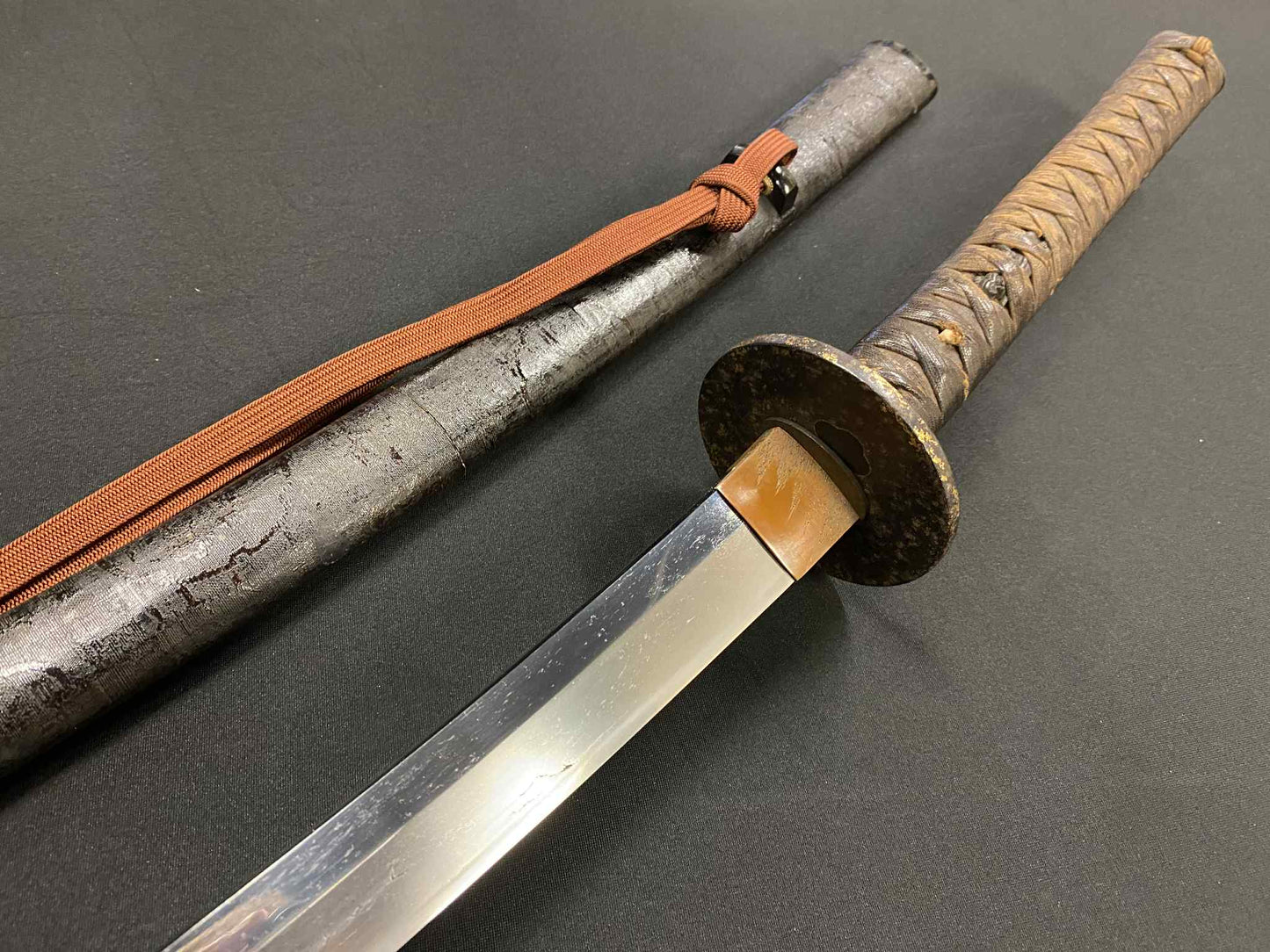 Antique Nihonto - HUGE Tachi with Katana Koshirae - Early Muromachi (600 years old) - NBTHK Attributed to Latter Hoju