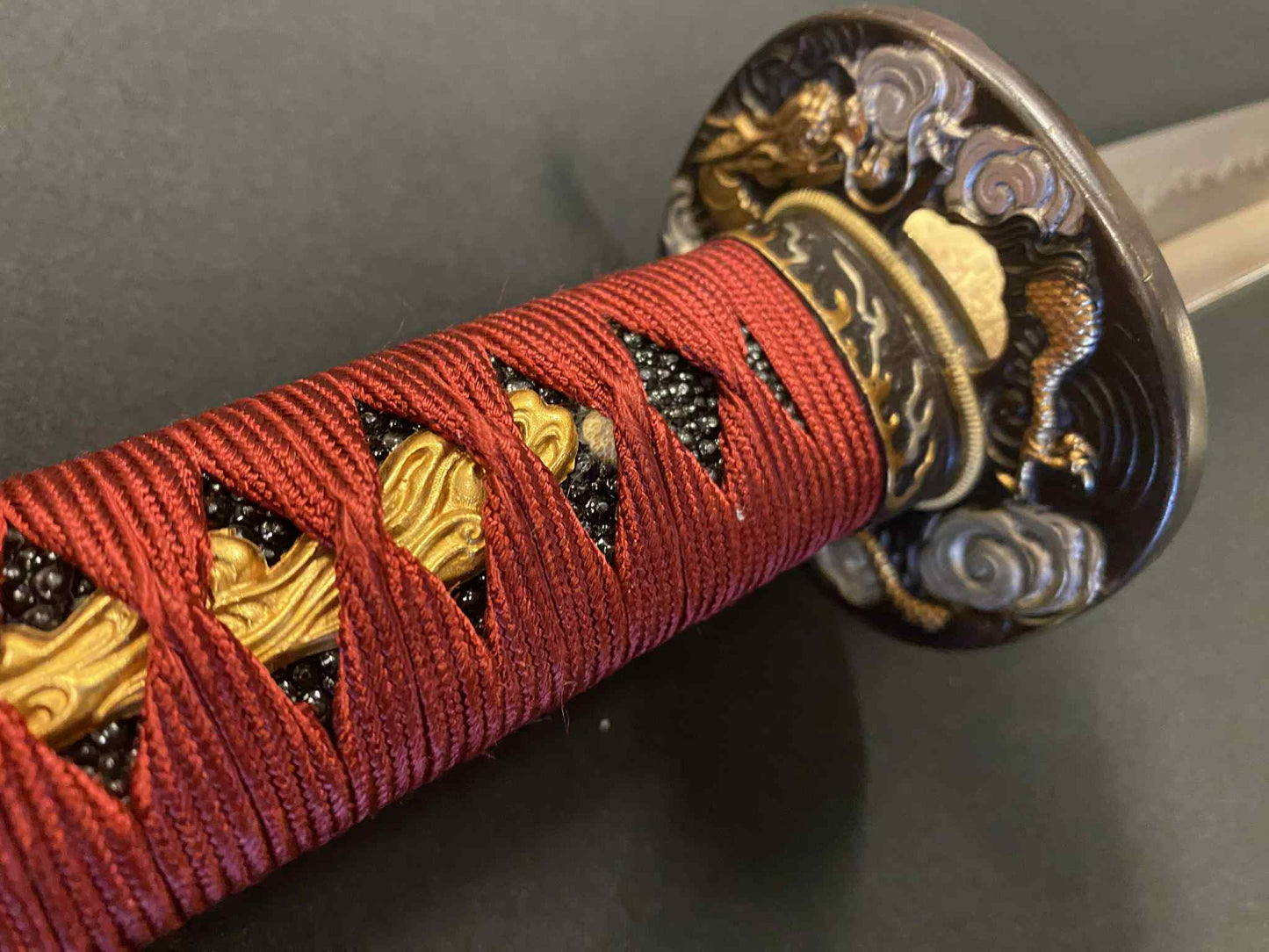Phoenix Armory Katana - Crimson Dragon - T10 Clay Tempered Okissaki
