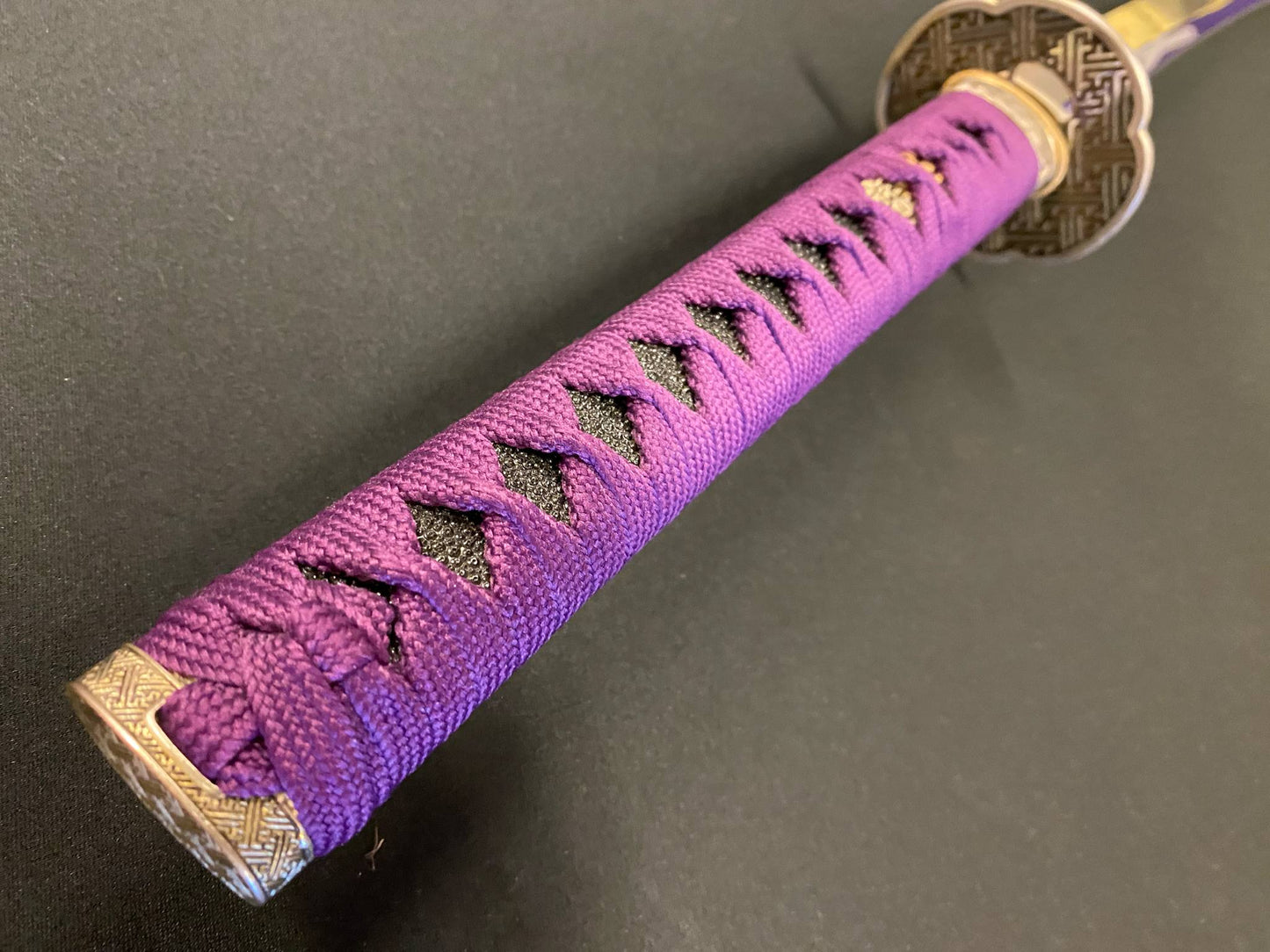 Phoenix Armory Amethyst Manji Katana T10 with Lattice Hamon