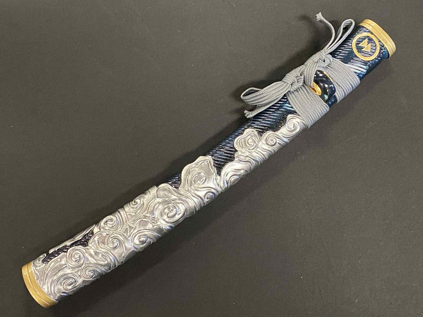 PRE-ORDER Premium Ghost of Tsushima Katana - Tanto Daishou - folded steel, clay tempered with free Menpo