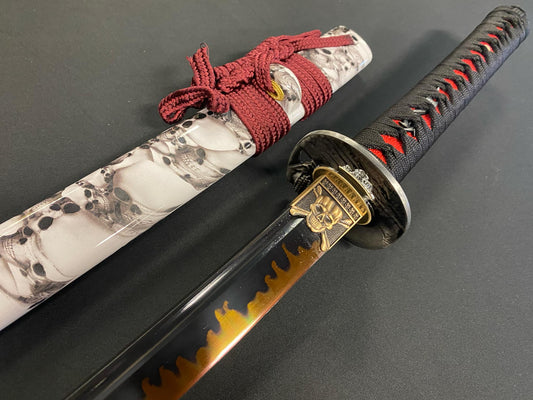 Phoenix Armory Crimson Death Katana T10 Clay Tempered