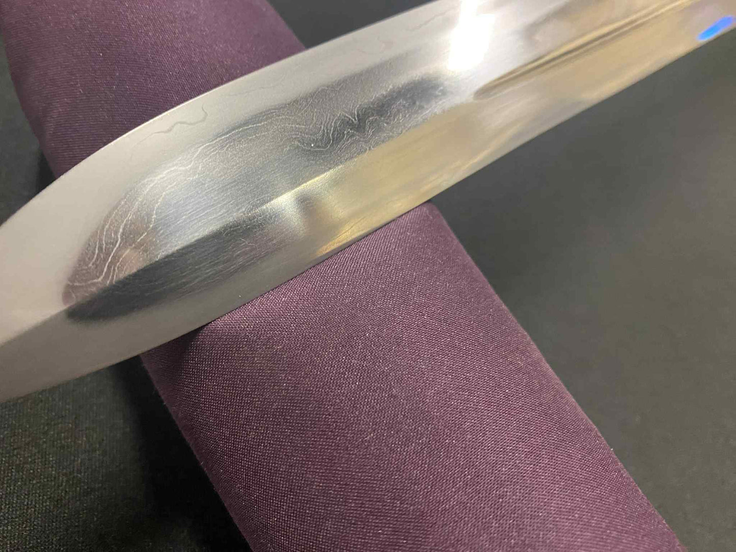 MASTERWORK Legacy Steel Phoenix Head Tachi - Kogarasu Sanmai folded tamahagane)orishigane, clay tempered, 3-shade polish