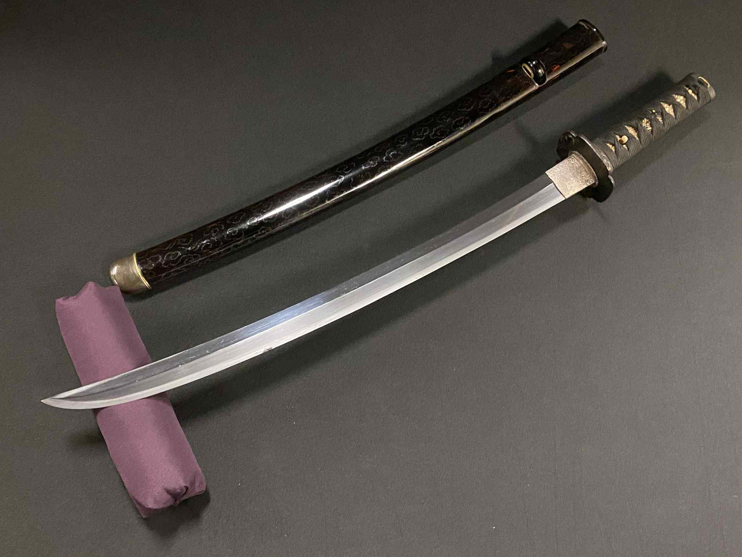 Antique Nihonto - Nagamaki Naoshi Wakizashi in koshirae