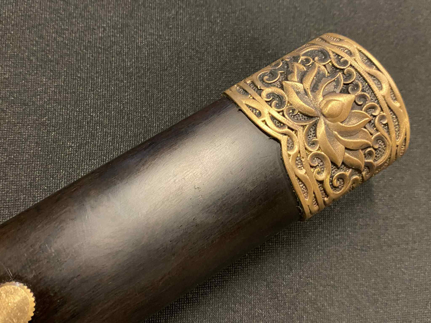 Six Face Dagger - Gold Lotus - Damascus