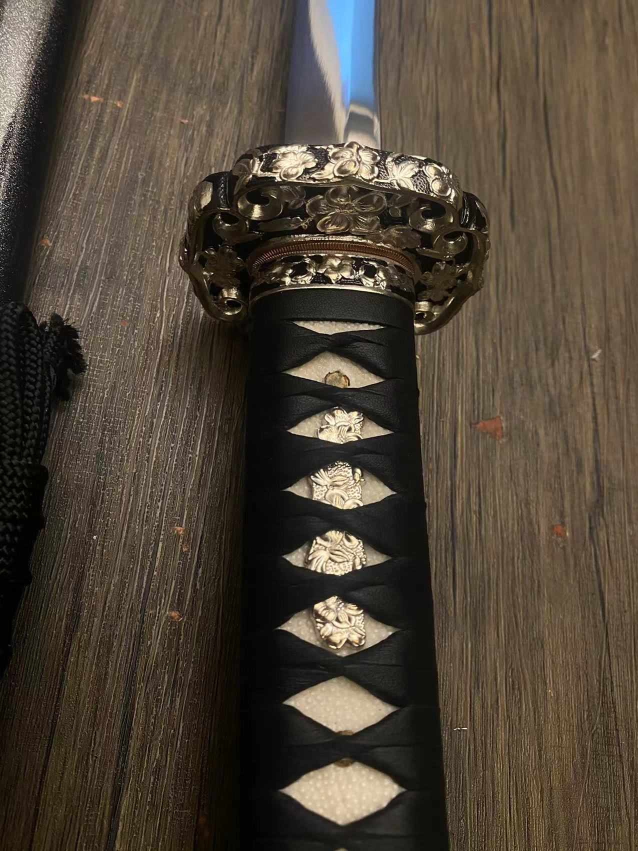Cloudhammer DULLED PRACTICE Naga-Wakizashi - Onyx Cherry - s7 QC FAIL