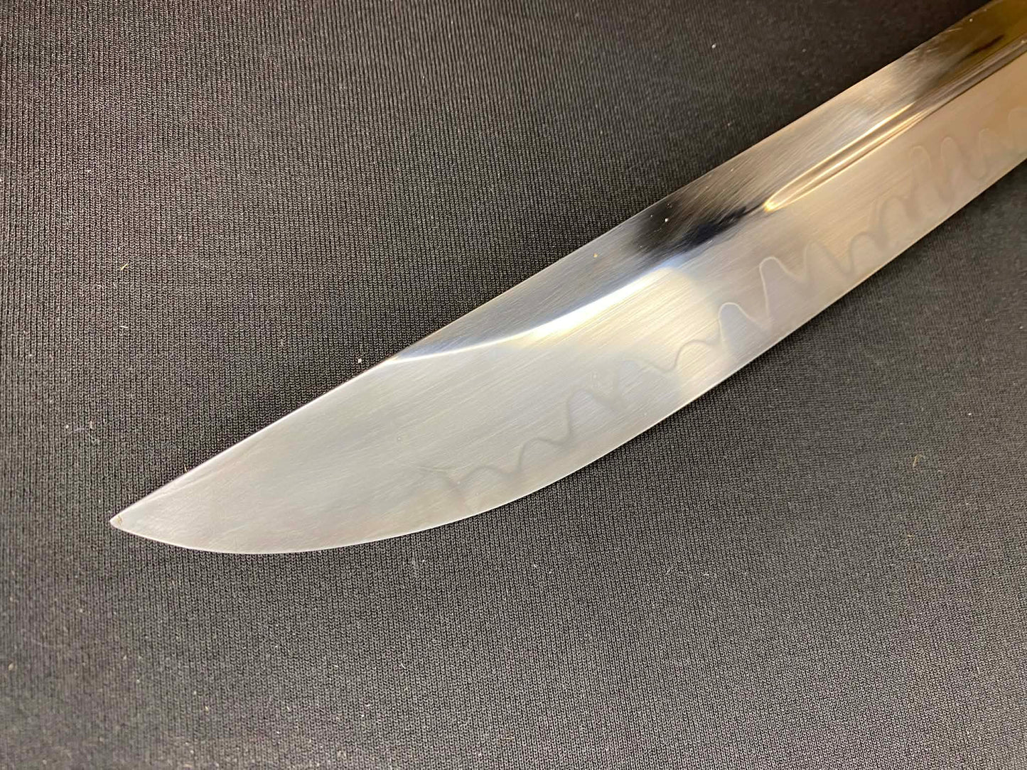 Phoenix Armory Naginata Naoshi Katana - Night Chrysanthemum - T10 Clay Tempered Black