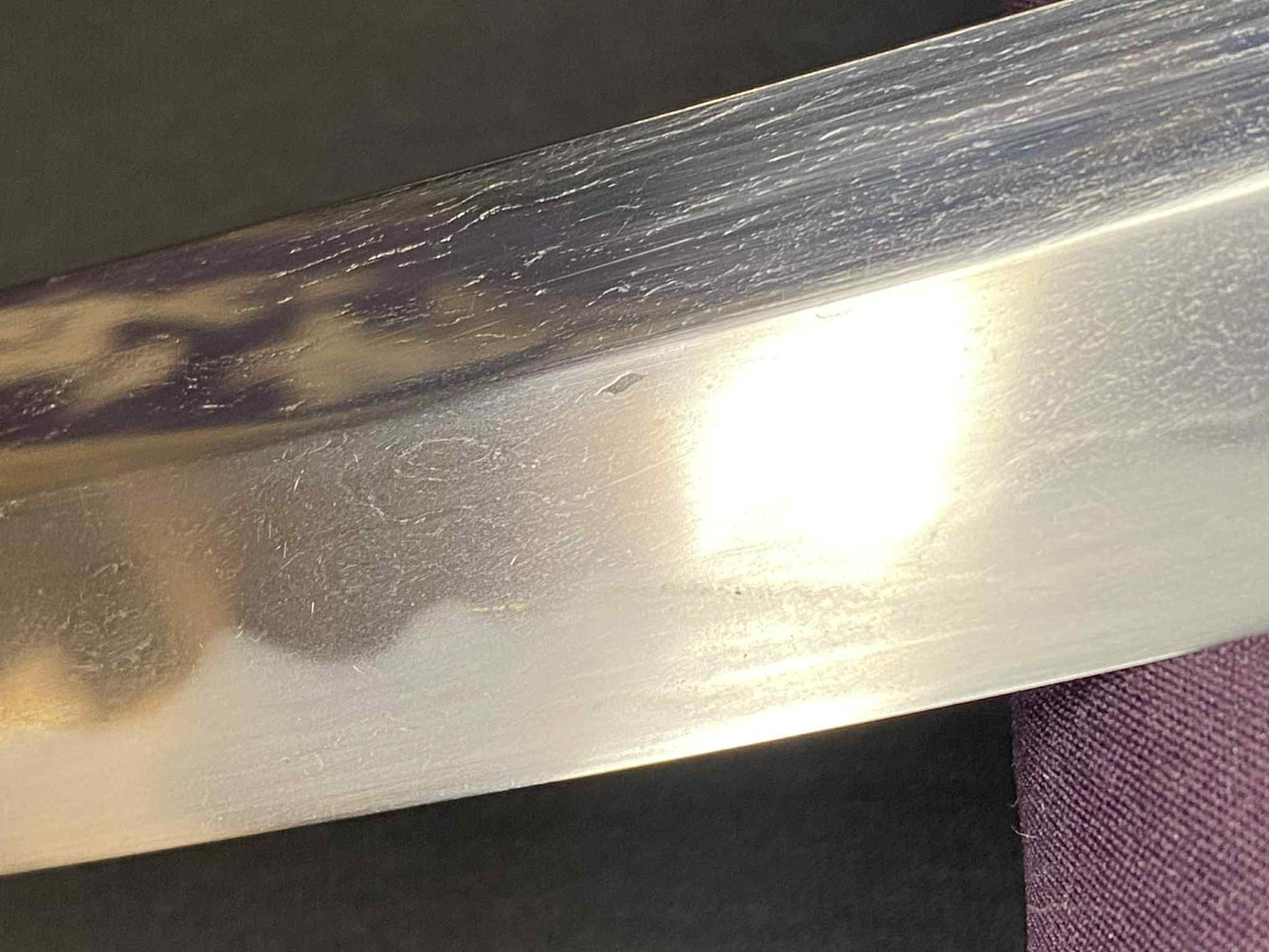 Antique Nihonto - Naginata Naoshi Wakizash in Koshirae (Early Edo) - signed Shimosaka Saku (unverified)
