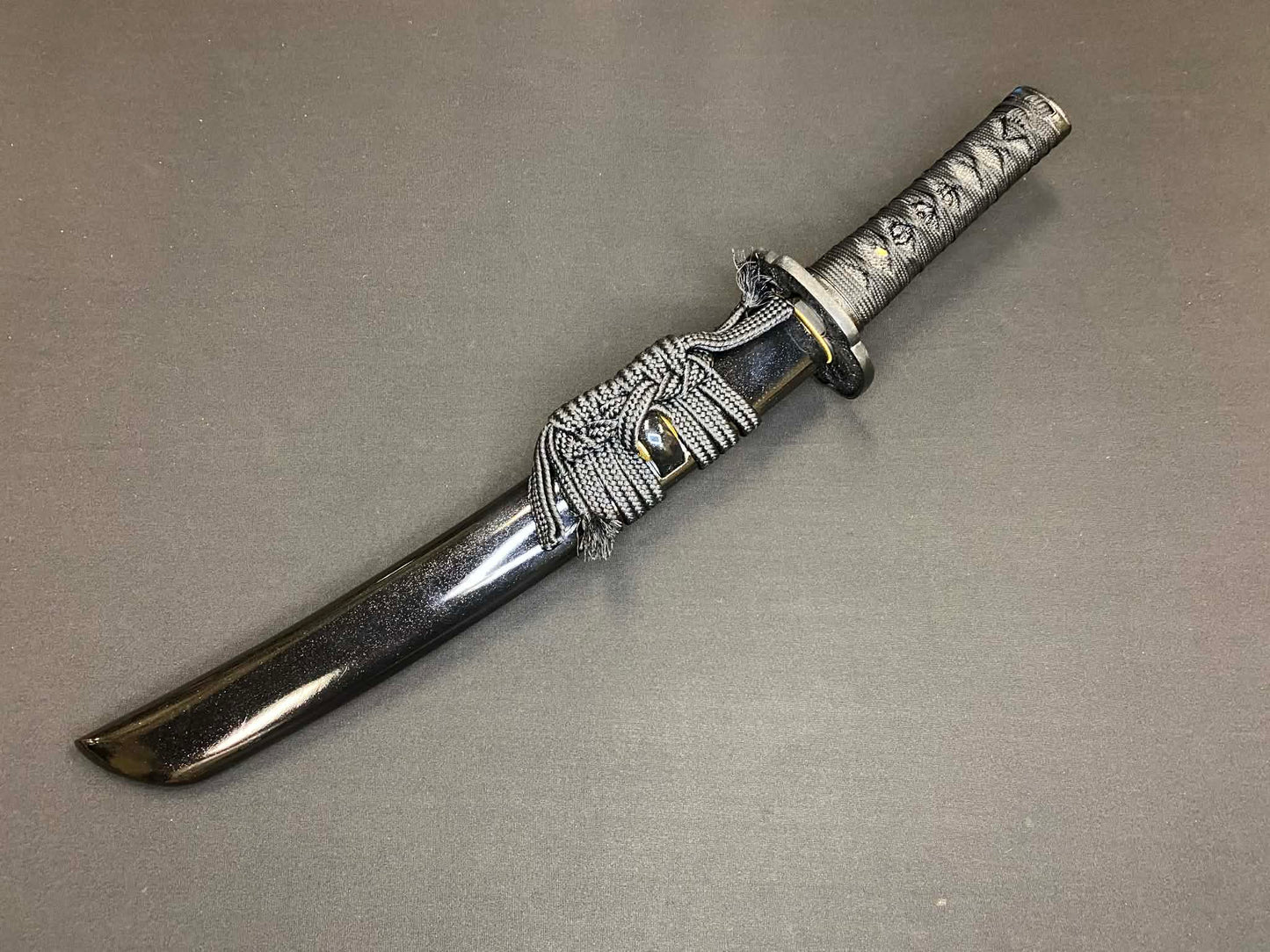 Phoenix Armory Naginata Naoshi Tanto - Night Chrysanthemum - T10 Clay Tempered Black