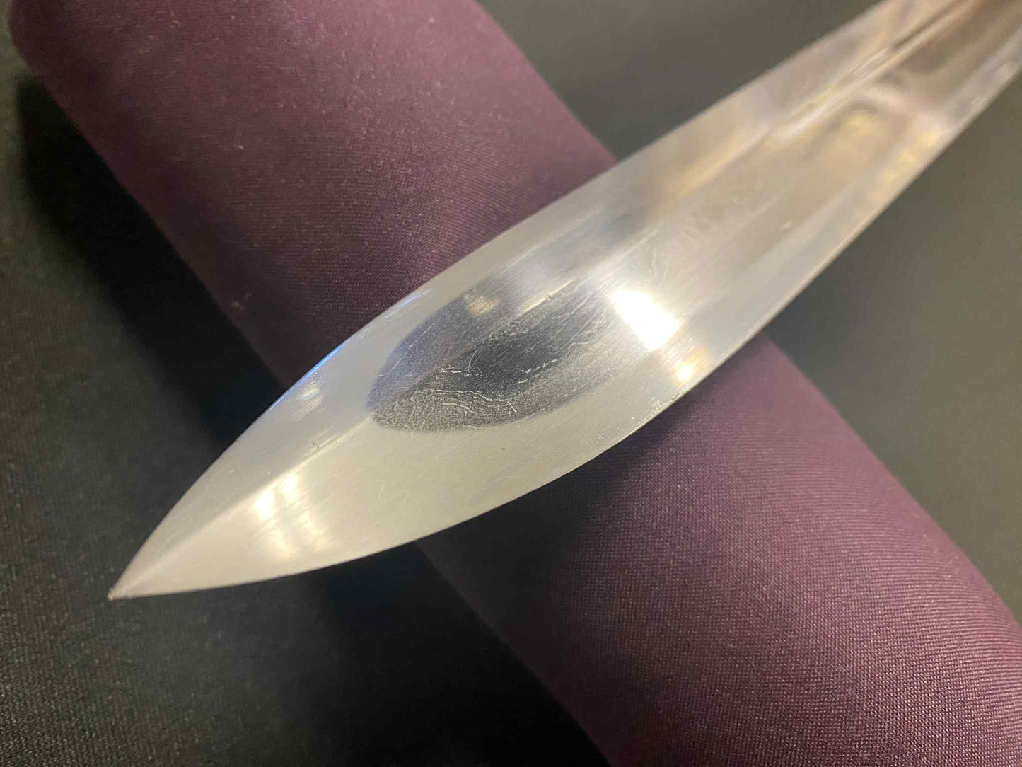 MASTERWORK Legacy Steel Phoenix Head Tachi - Kogarasu Sanmai folded tamahagane)orishigane, clay tempered, 3-shade polish