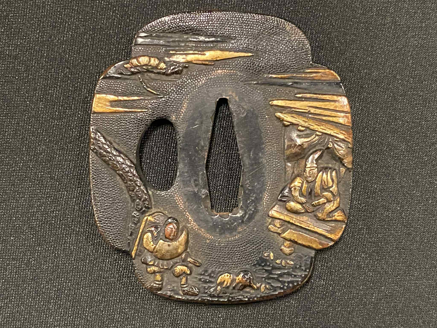 Antique Nihonto - Nagamaki Naoshi Wakizashi in koshirae