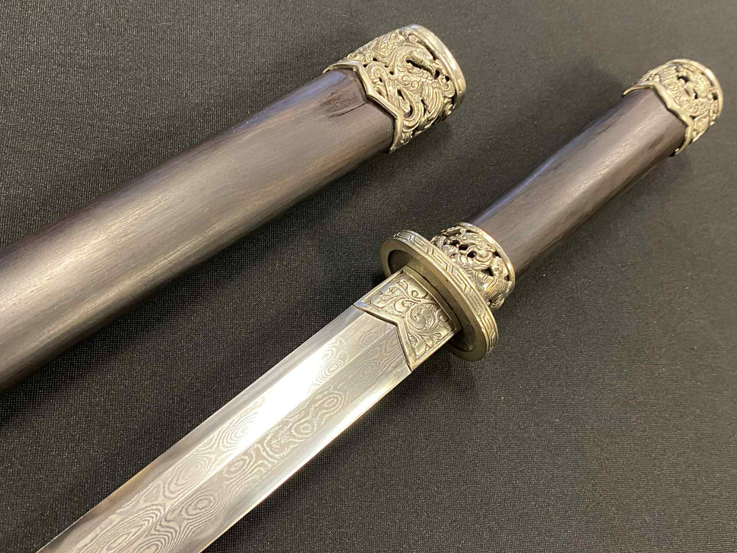 Eight Face Dagger - Dragon Needle - Damascus