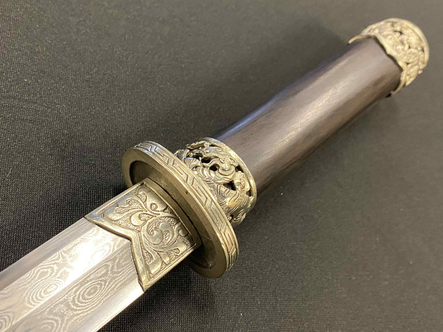 Eight Face Dagger - Dragon Needle - Damascus