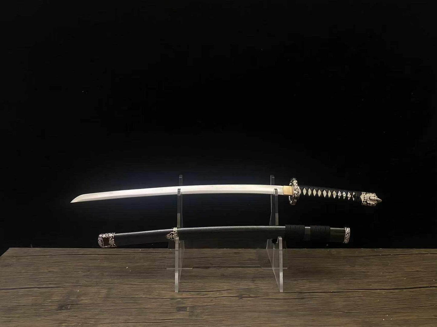 Cloudhammer DULLED PRACTICE Naga-Wakizashi - Onyx Cherry - s7 QC FAIL