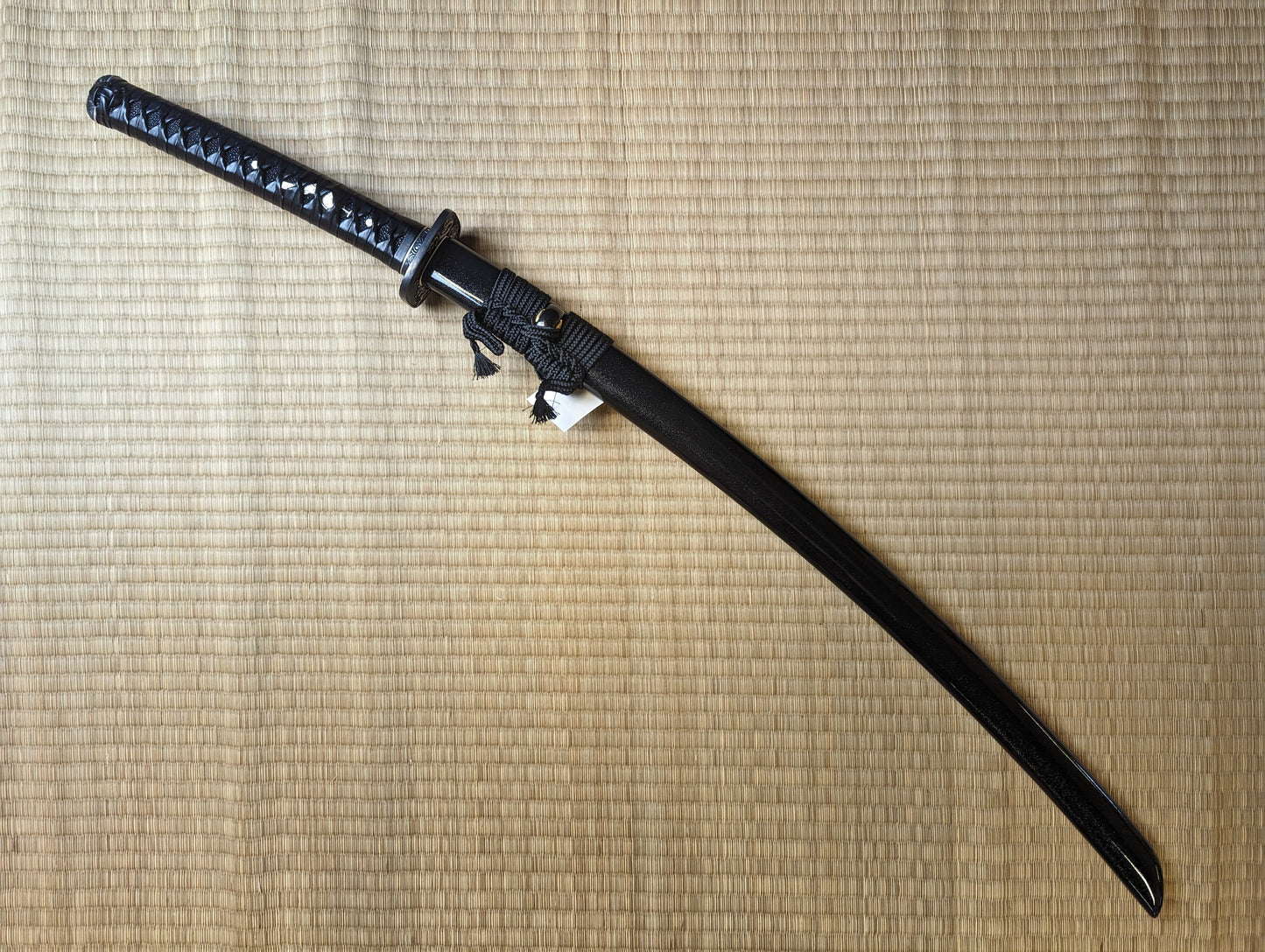 Phoenix Arms Katana - Curving Sage - deep sori, T10 Clay Tempered Choji hamon, Brass Fittings