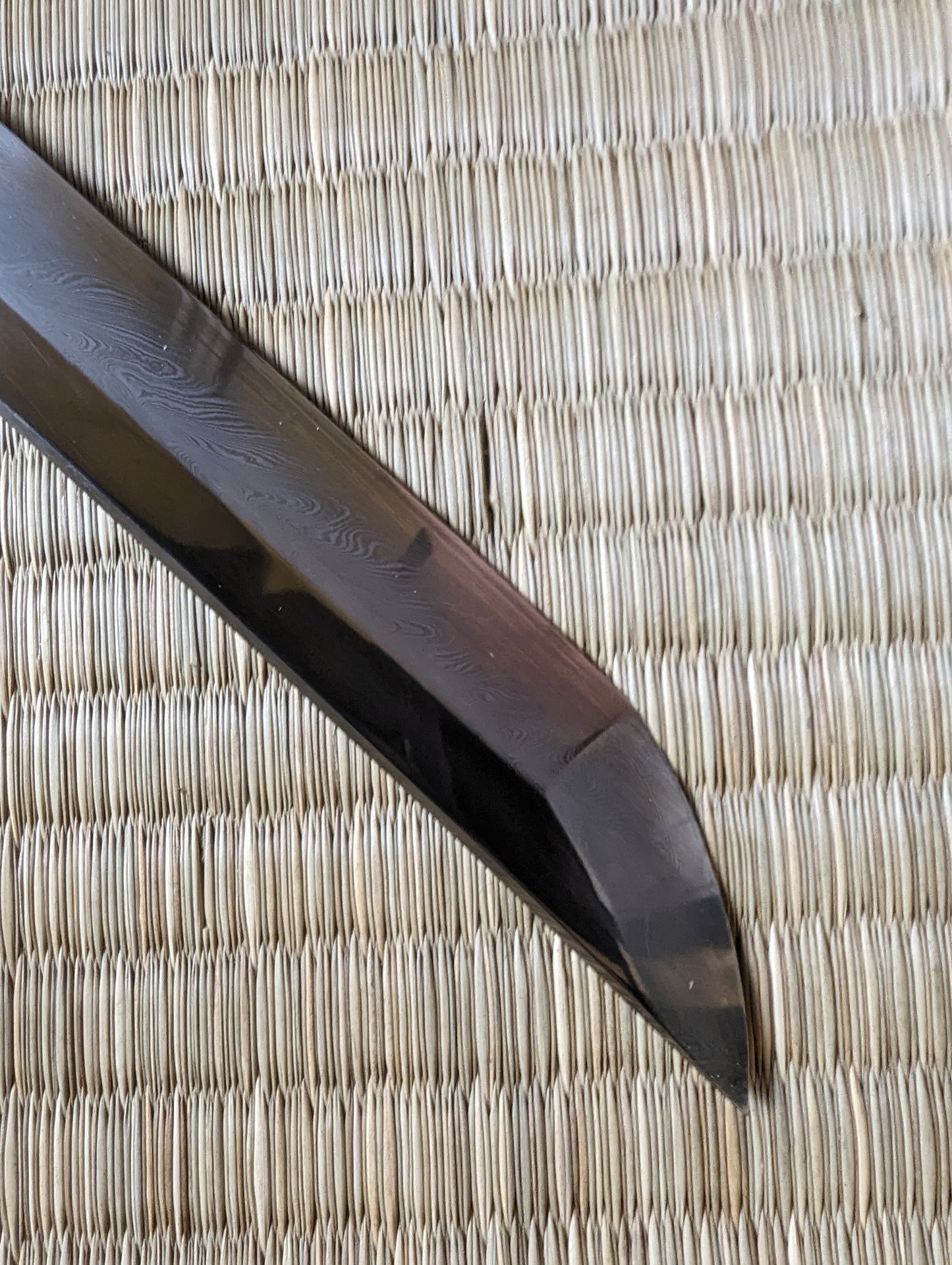 Phoenix Arms Katana - Blazing Phoenix - Feather Damascus, Clay Tempered