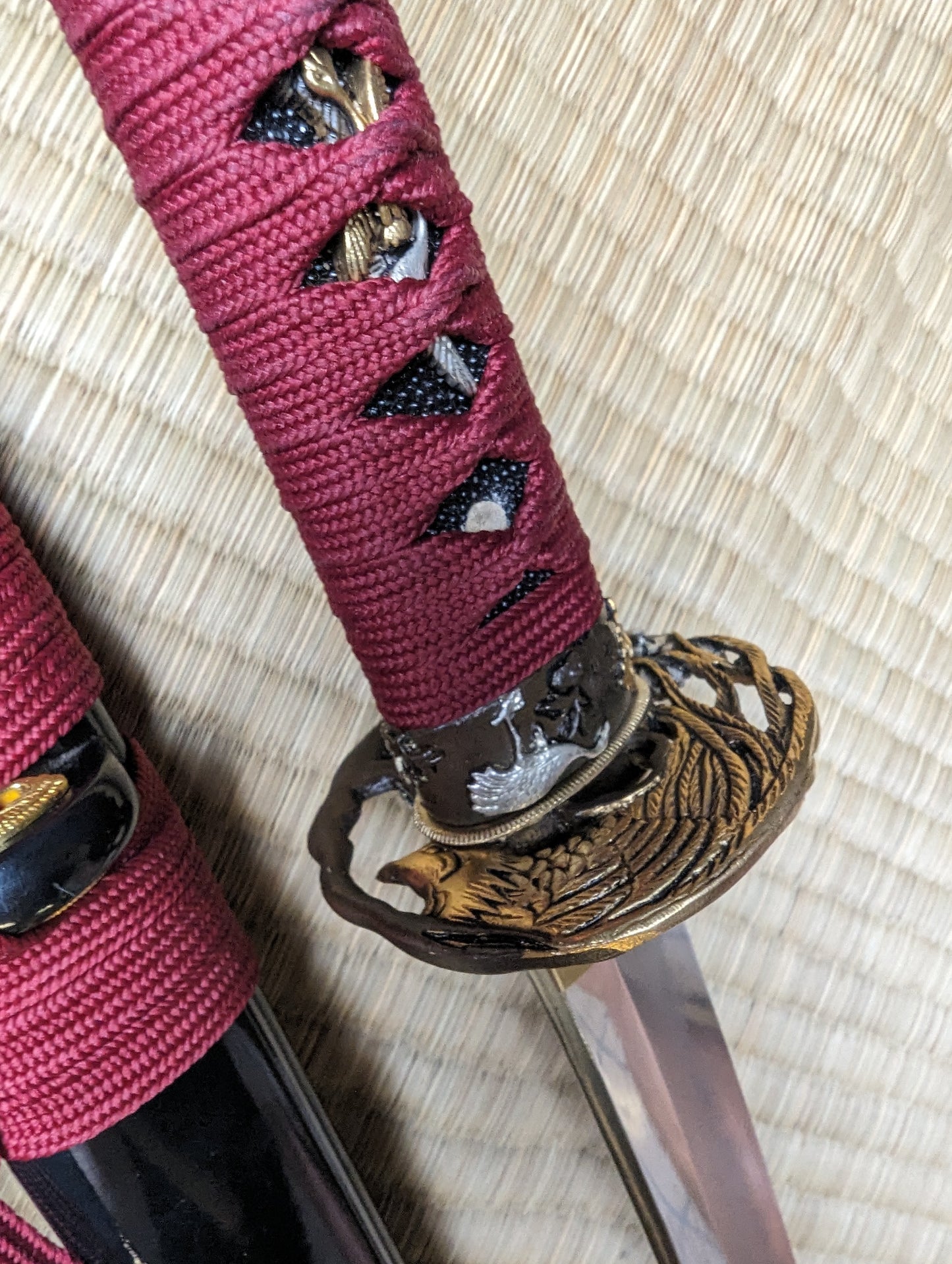 Phoenix Arms Katana - Blazing Phoenix - Feather Damascus, Clay Tempered