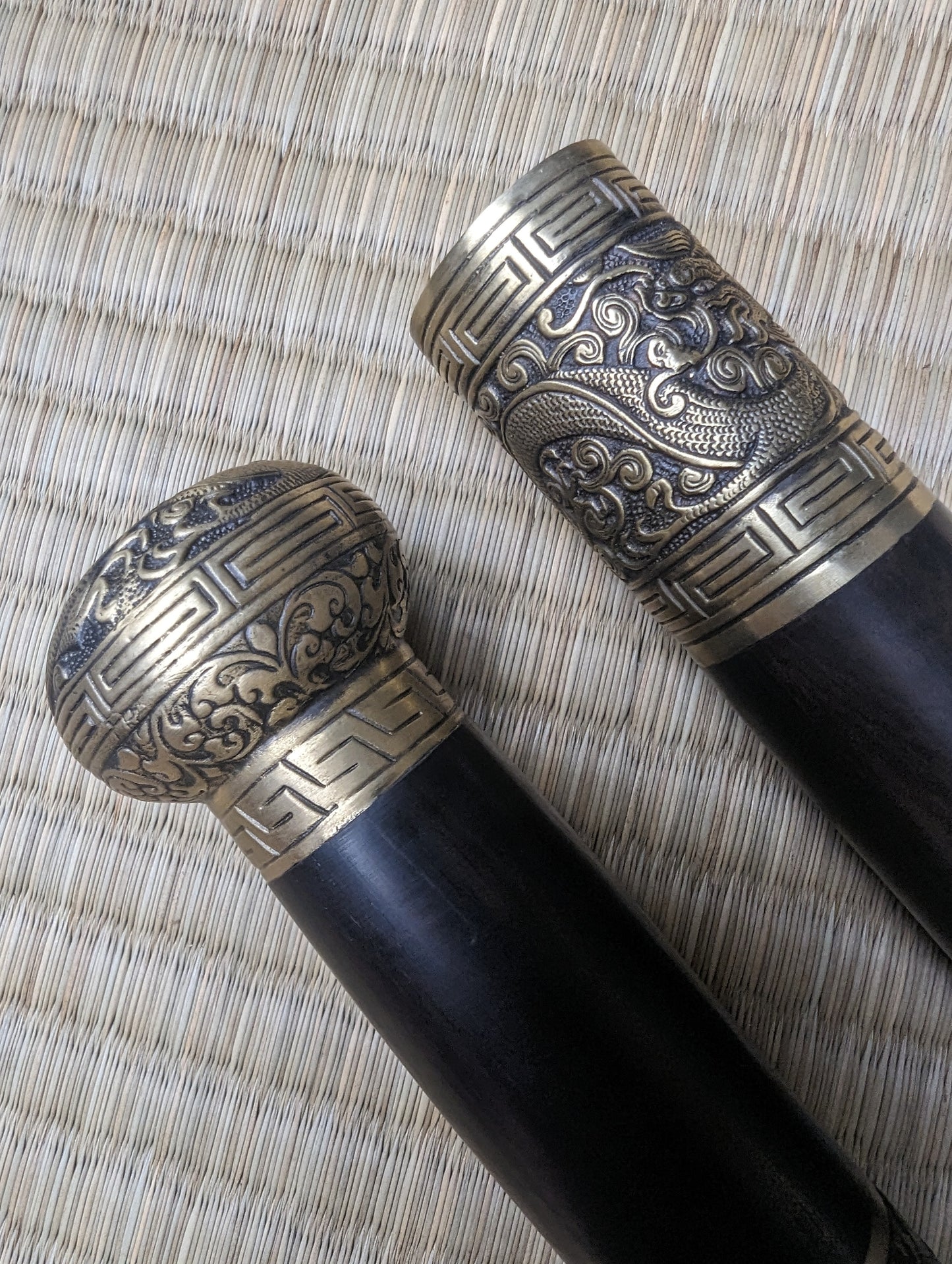 Cane Sword, Brass fittings, brass handle