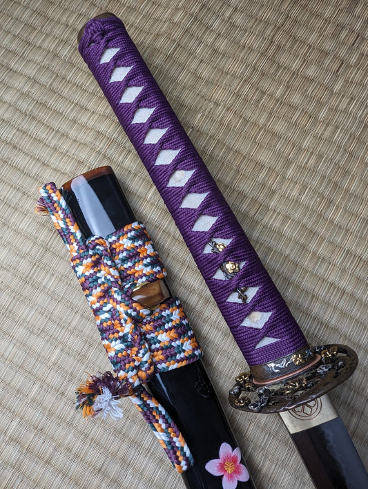 MADE TO ORDER Phoenix Arms Floating Blossoms Katana - T10, clay tempered, 3-shade polish