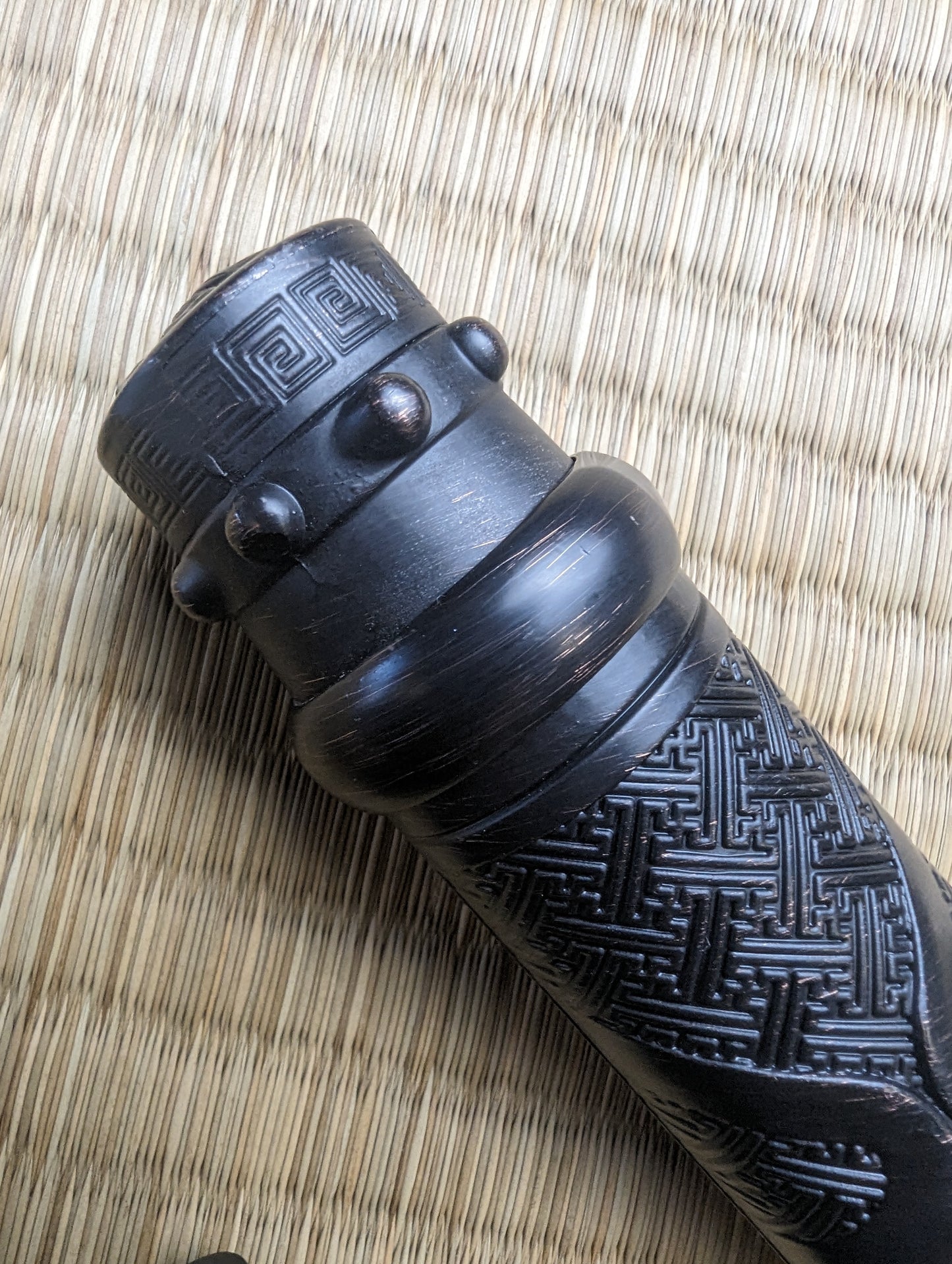 Jian Dagger, Damascus Steel Eight-Sided Blade, Blade Stripe