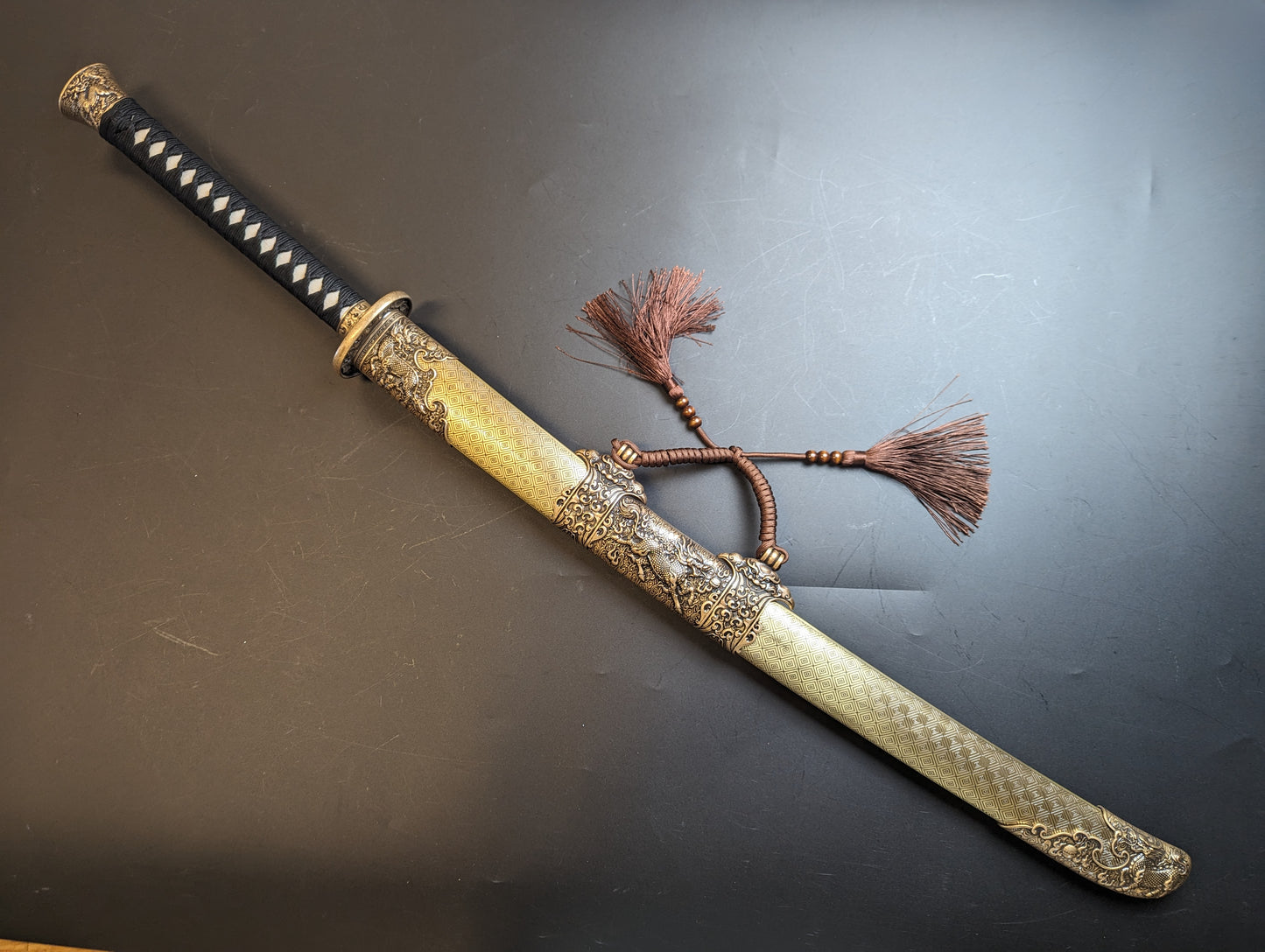 Phoenix Arms Ming Dao - Damascus Blade, copper scabbard