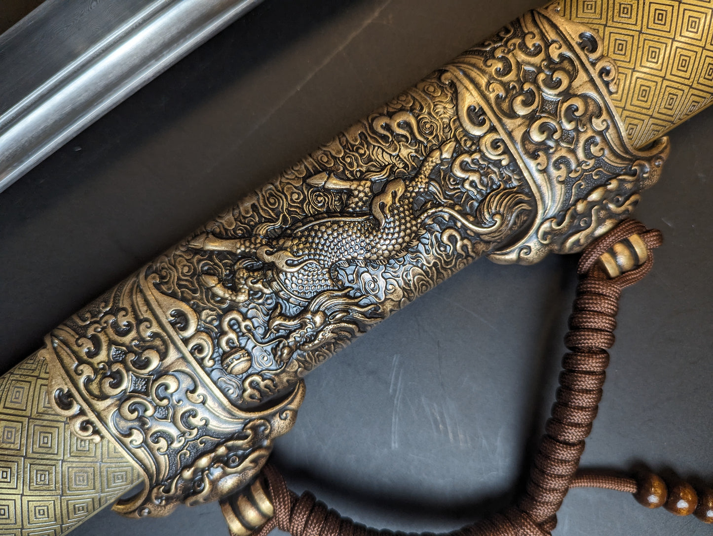 Phoenix Arms Ming Dao - Damascus Blade, copper scabbard
