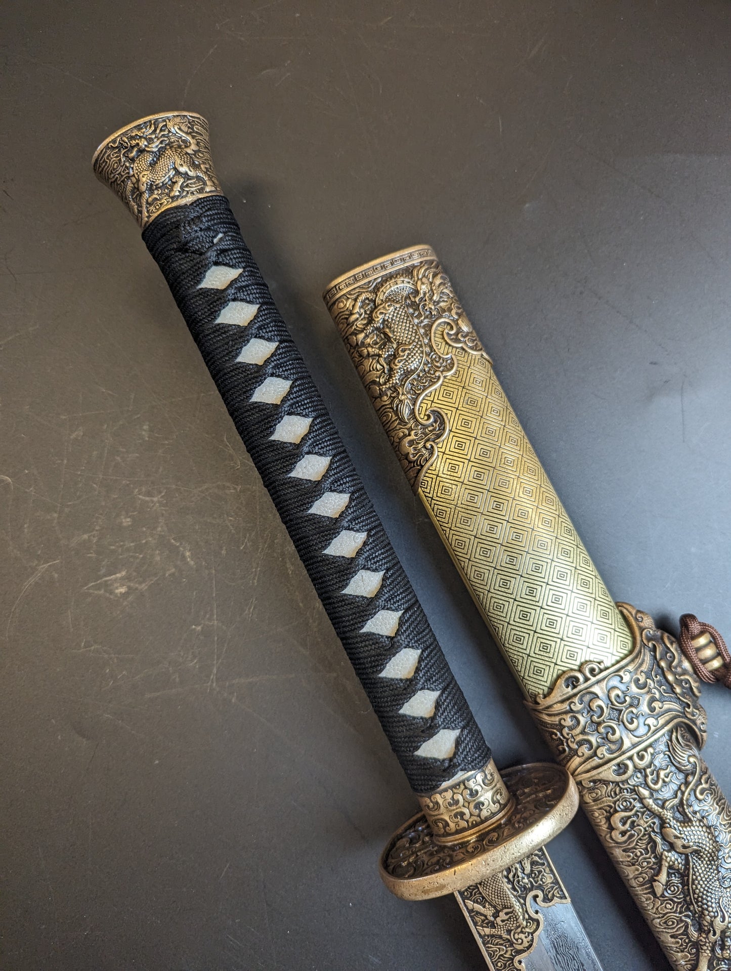 Phoenix Arms Ming Dao - Damascus Blade, copper scabbard