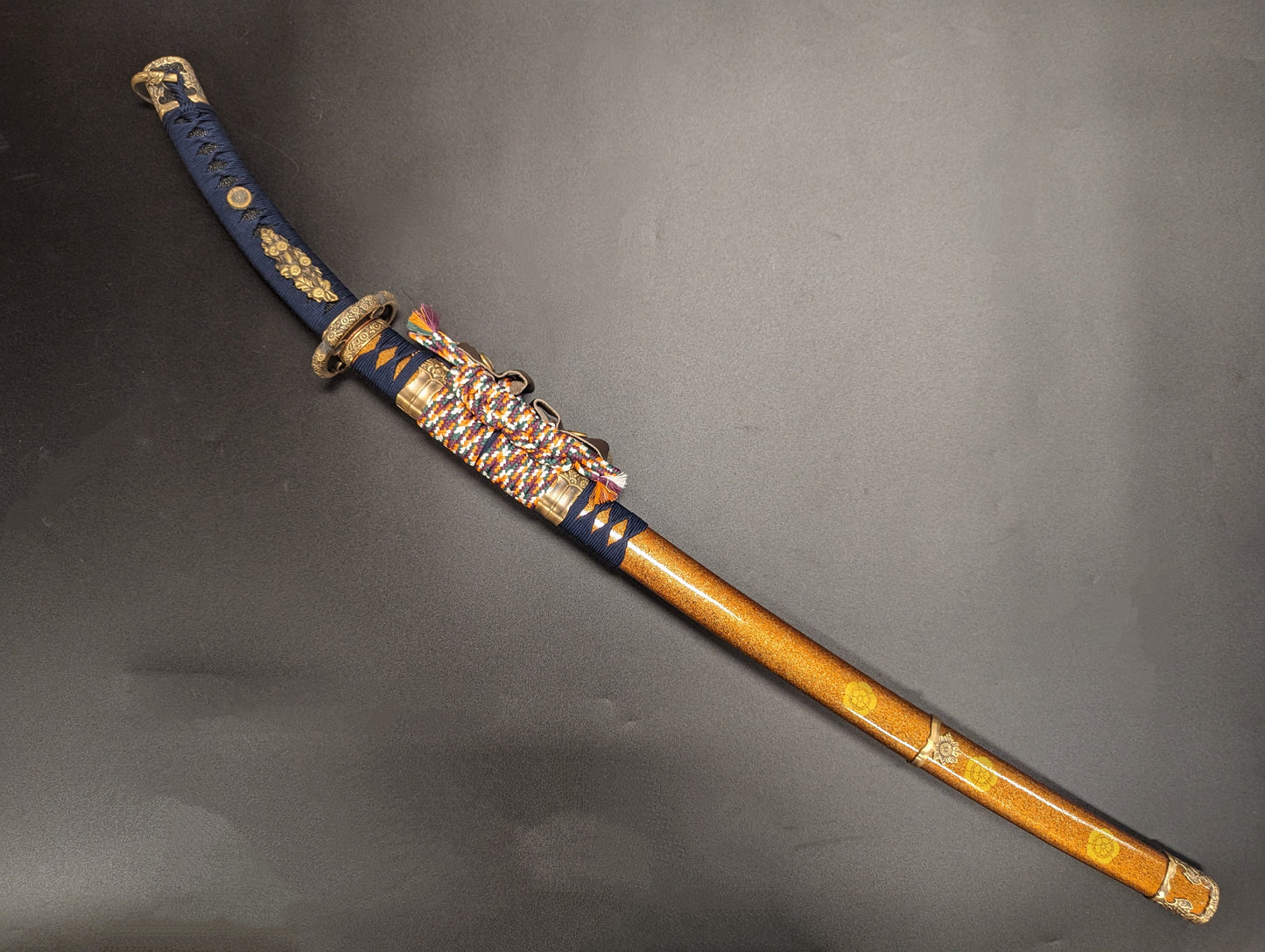 Phoenix Arms Blue Chrysanthemum Tachi - Folded Steel, Clay Tempered