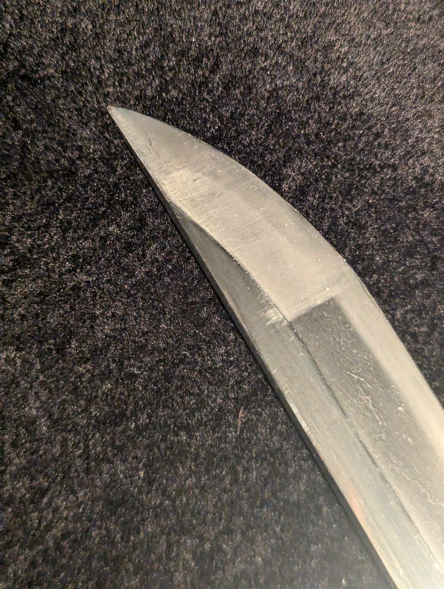 Antique Nihonto - Edo period okissaki sunnobi tanto - signed Hizen Ju Tadayoshi (unverified)