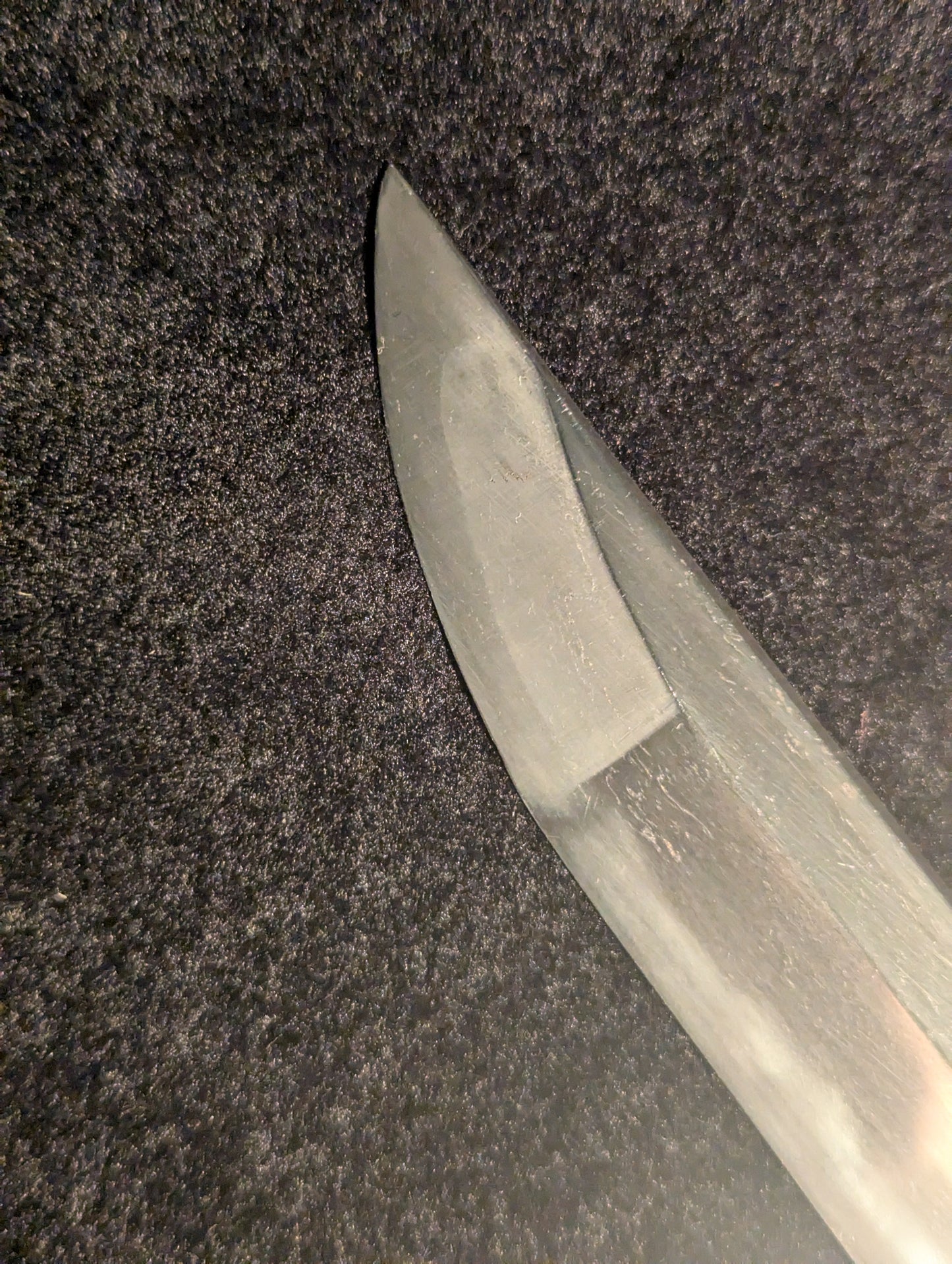 Antique Nihonto - Edo period okissaki sunnobi tanto - signed Hizen Ju Tadayoshi (unverified)