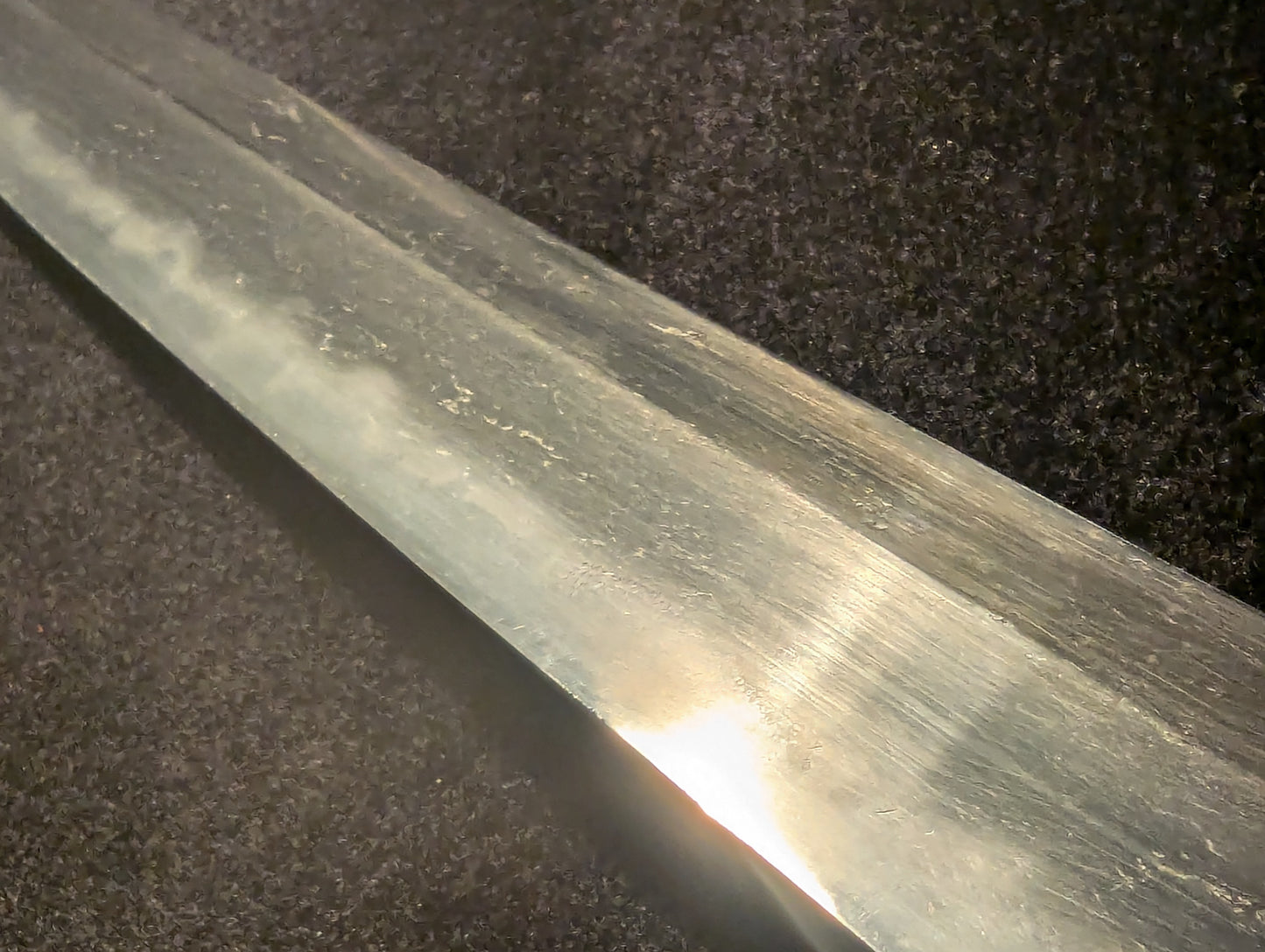 Antique Nihonto - Edo period okissaki sunnobi tanto - signed Hizen Ju Tadayoshi (unverified)