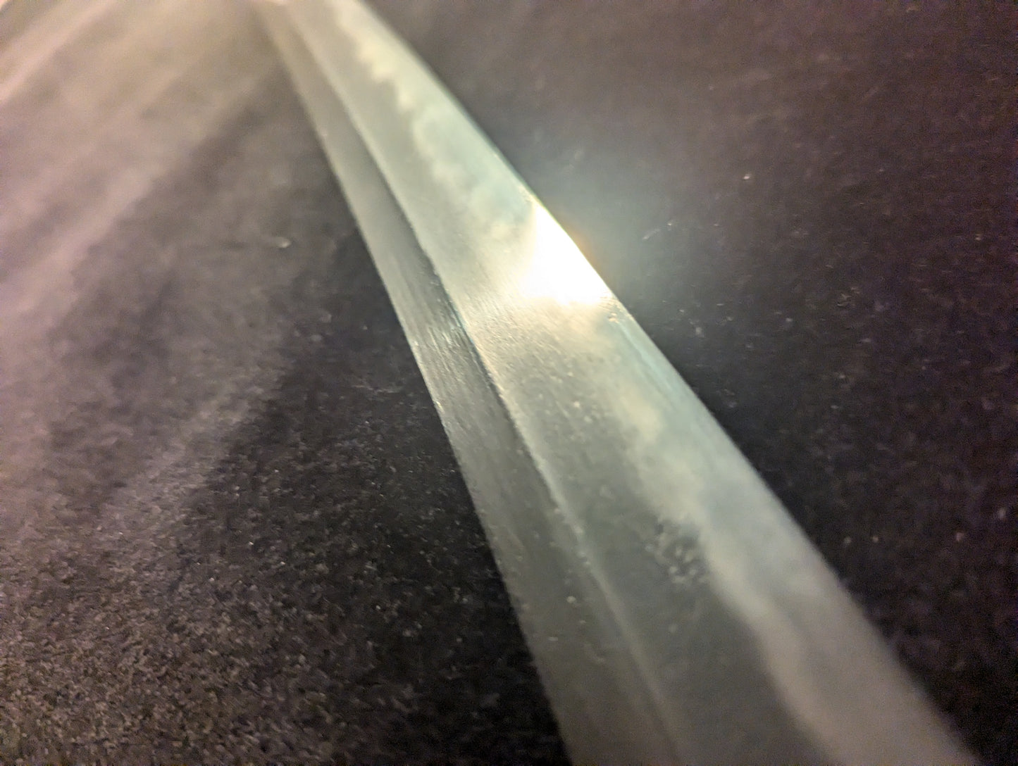 Antique Nihonto - Edo period okissaki sunnobi tanto - signed Hizen Ju Tadayoshi (unverified)