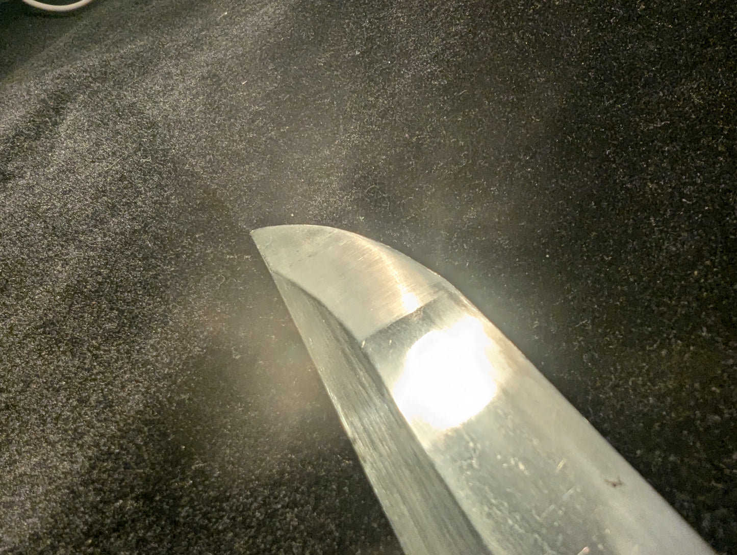 Antique Nihonto - Edo period okissaki sunnobi tanto - signed Hizen Ju Tadayoshi (unverified)