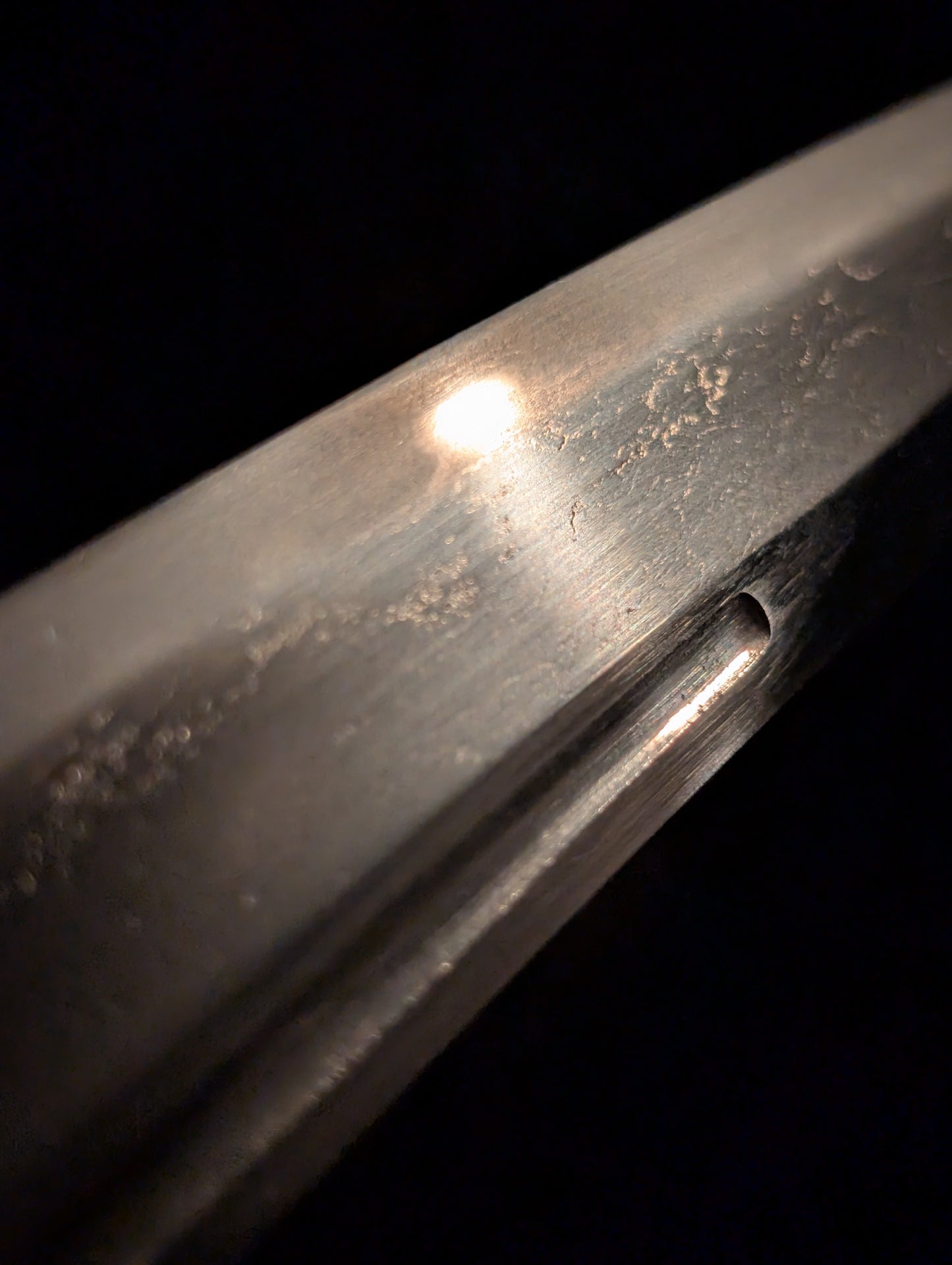 Antique Nihonto - Wakizashi in Shirasaya, Mumei - Late Muromachi (400 years old), NBTHK attributed to Shimosaka