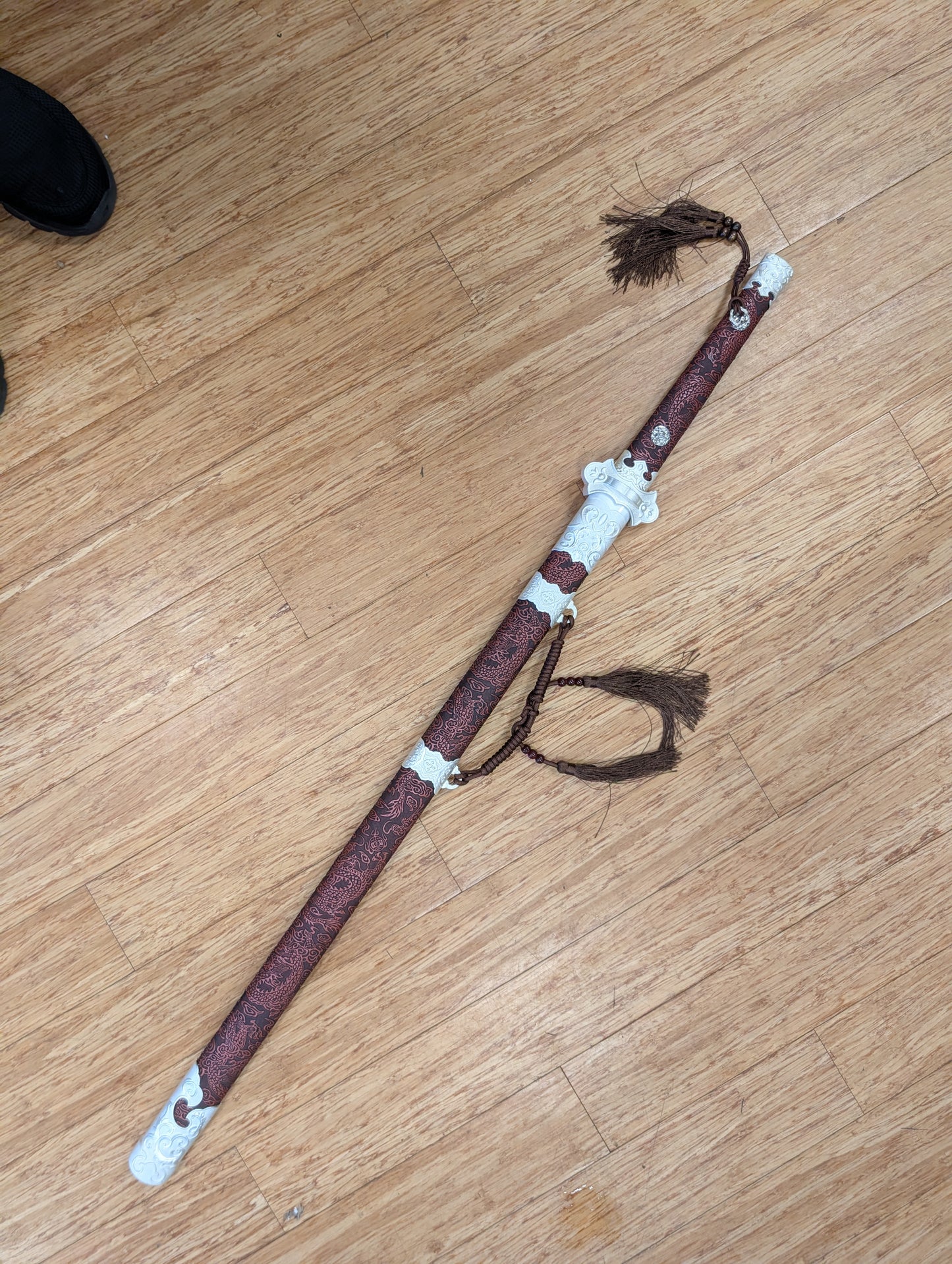 Jian, Tang Dynasty - Red Court - Damascus Steel