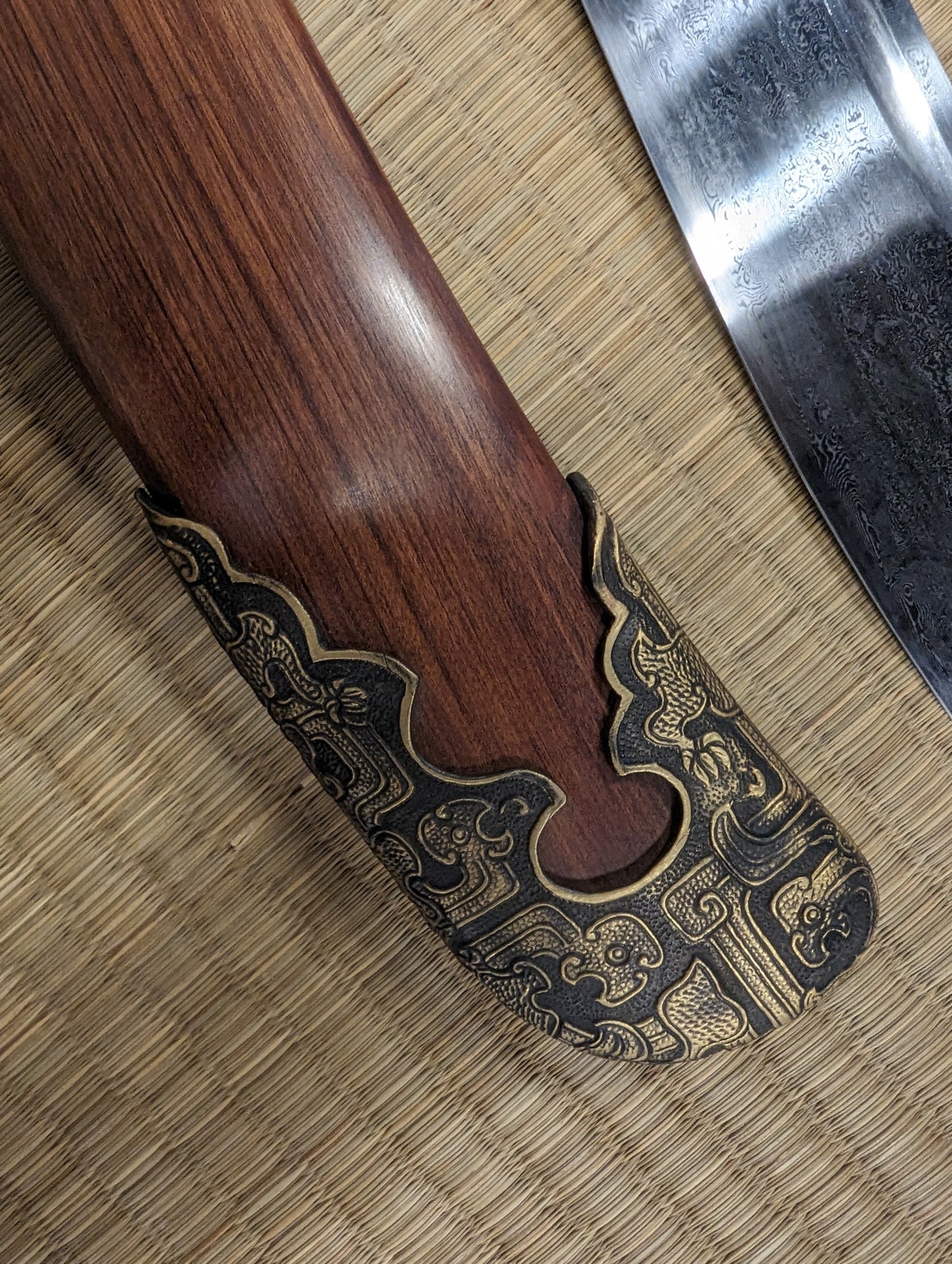 Oxtail Saber- Damascus Steel