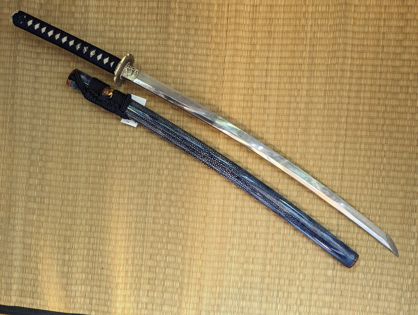 Katana - Azure Tsunami - T10 Steel, tsunami hamon