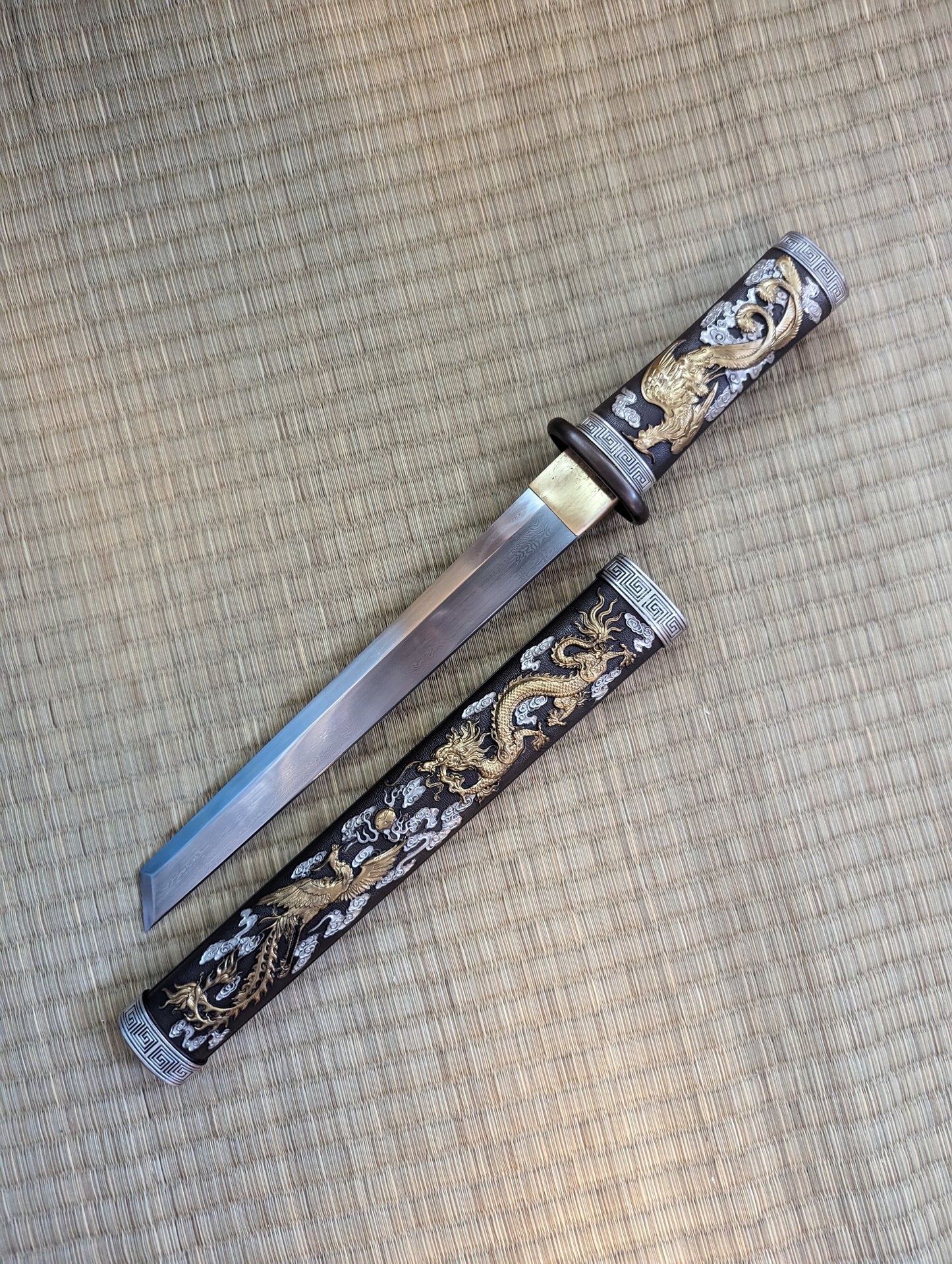 Phoenix Armory Dagger - Brass Dragon and Phoenix