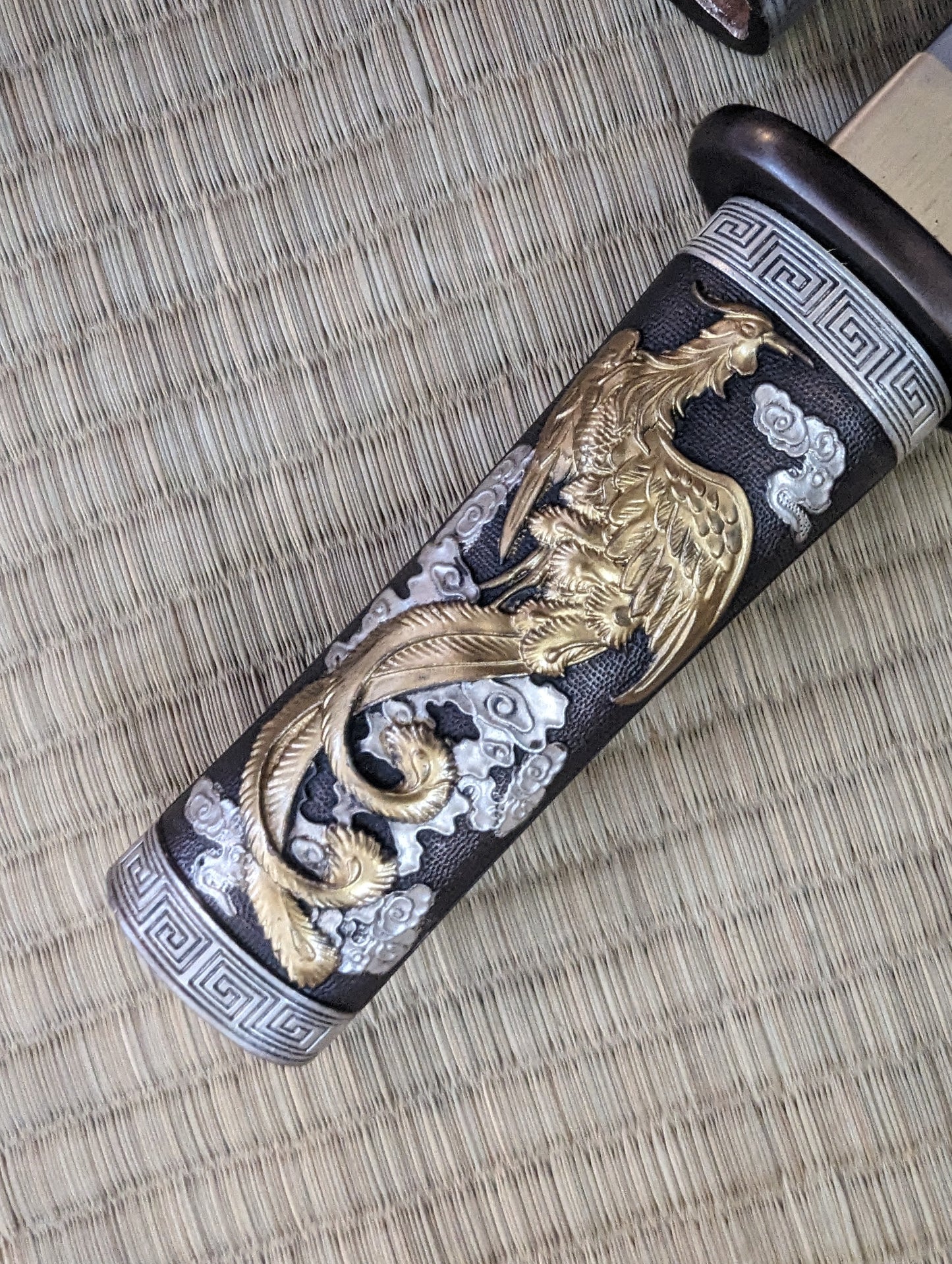 Phoenix Armory Dagger - Brass Dragon and Phoenix