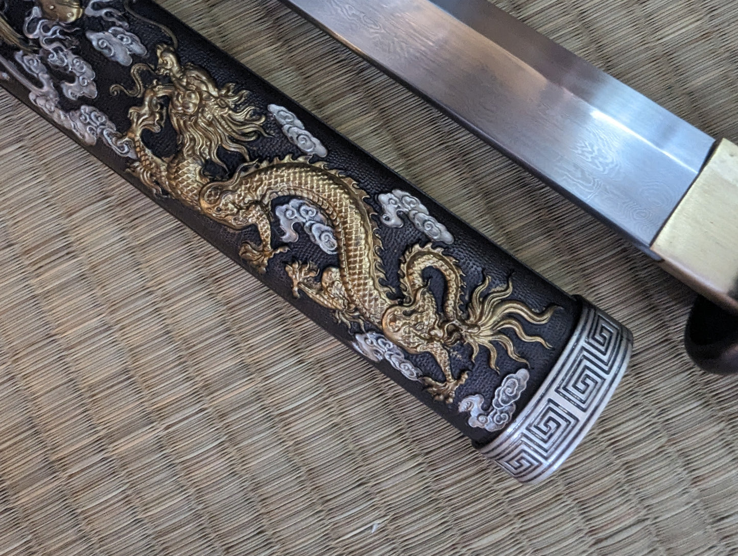 Phoenix Armory Dagger - Brass Dragon and Phoenix