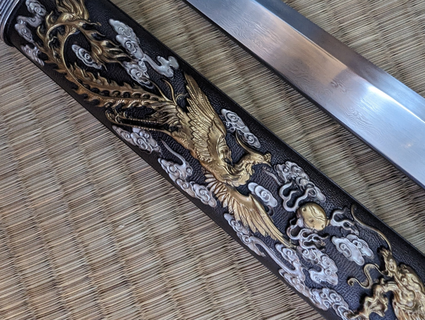 Phoenix Armory Dagger - Brass Dragon and Phoenix