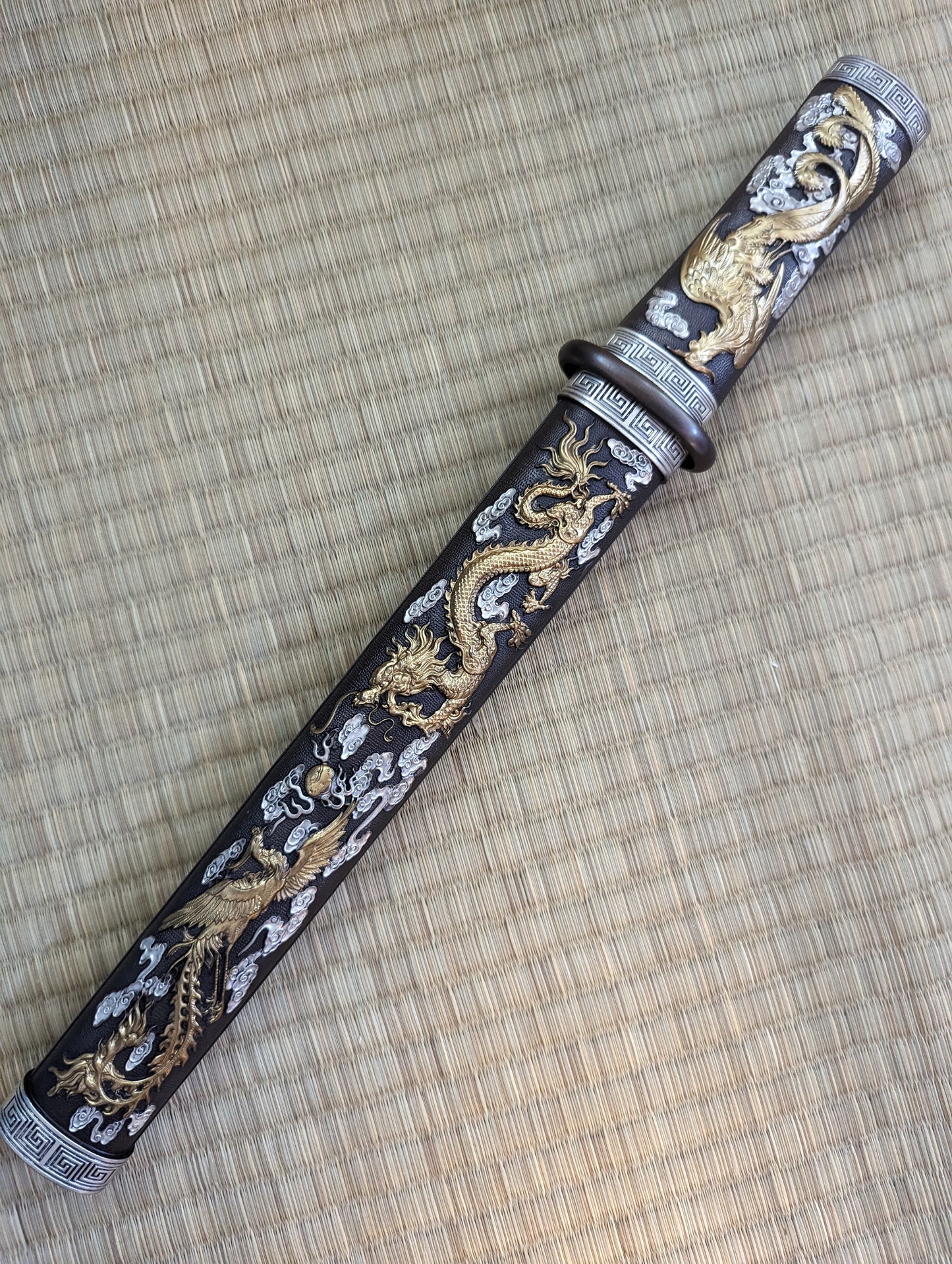 Phoenix Armory Dagger - Brass Dragon and Phoenix