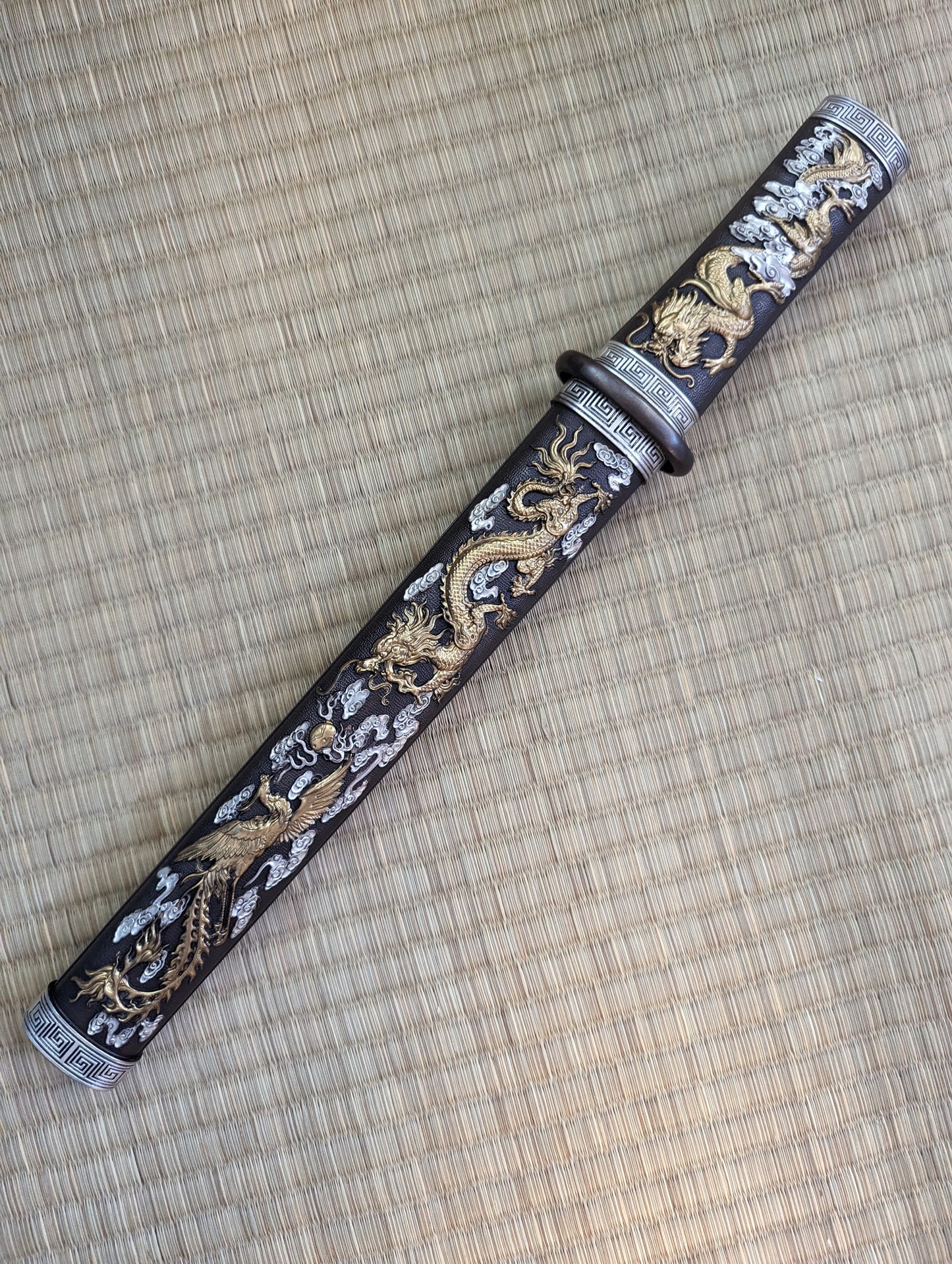 Phoenix Armory Dagger - Brass Dragon and Phoenix