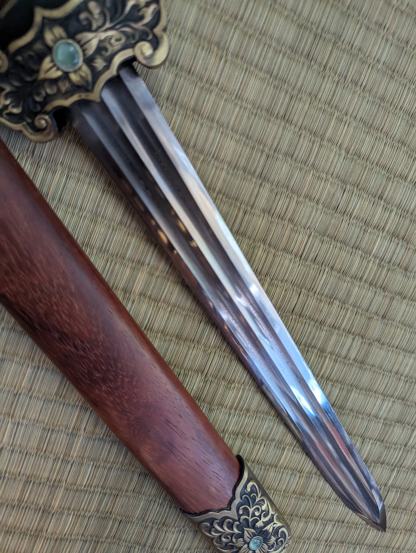 Phoenix Armory Jian Dagger, Damascus Steel