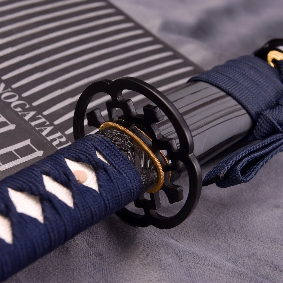 Dragon Spring Katana - Flex Blue and Grey - Mn65